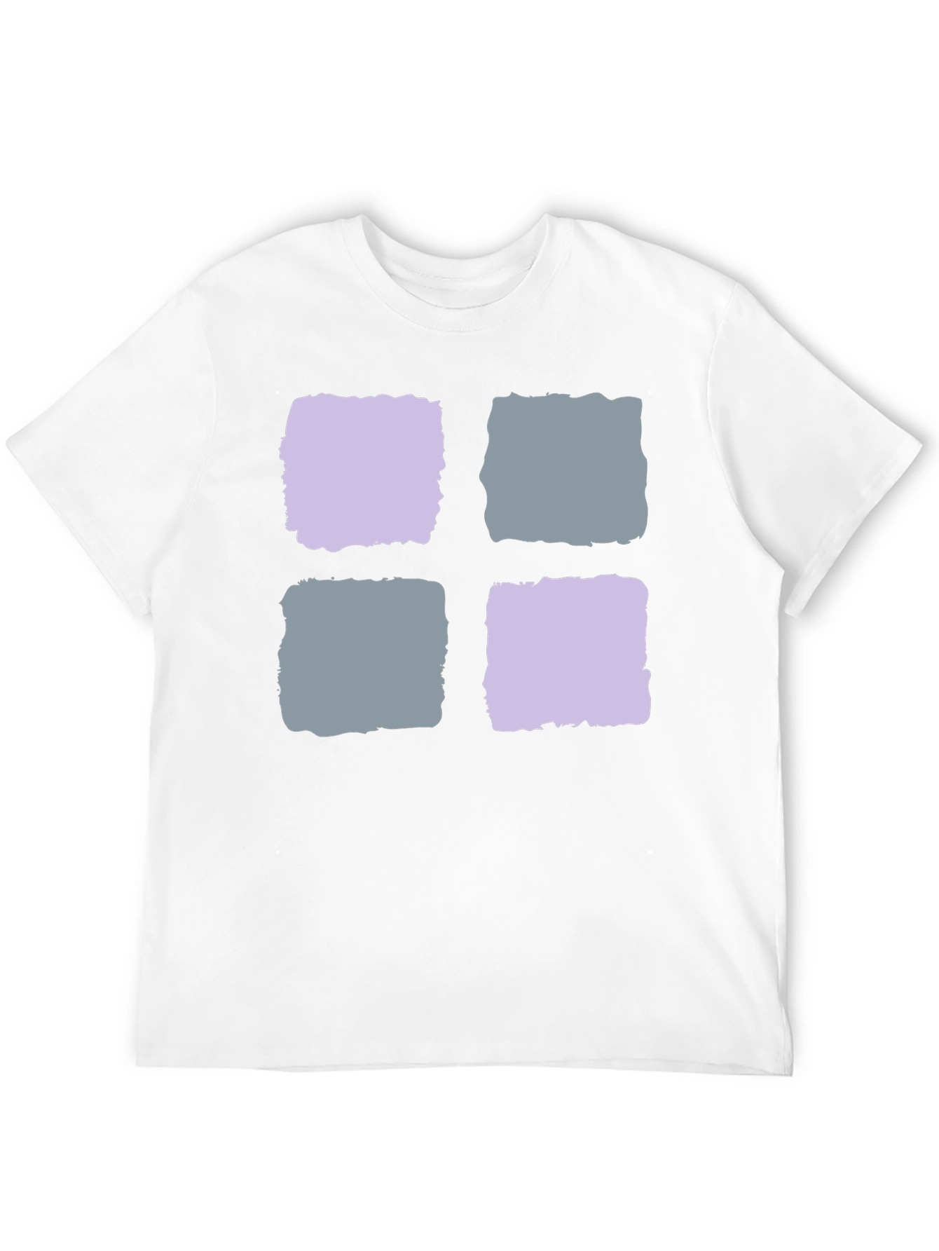 Abstract Squares Black T-Shirt
