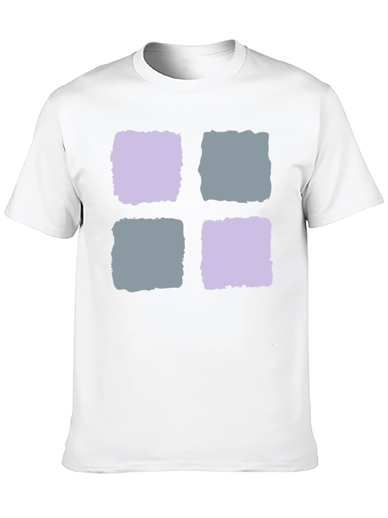 Abstract Squares Black T-Shirt