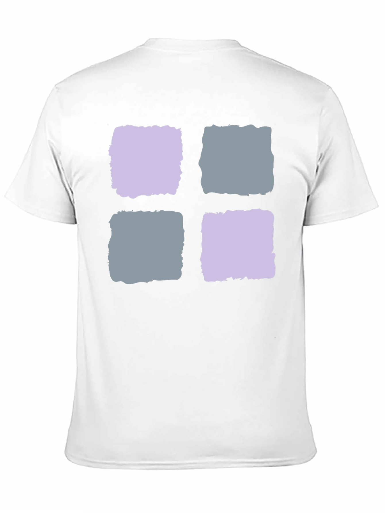 Abstract Squares Black T-Shirt
