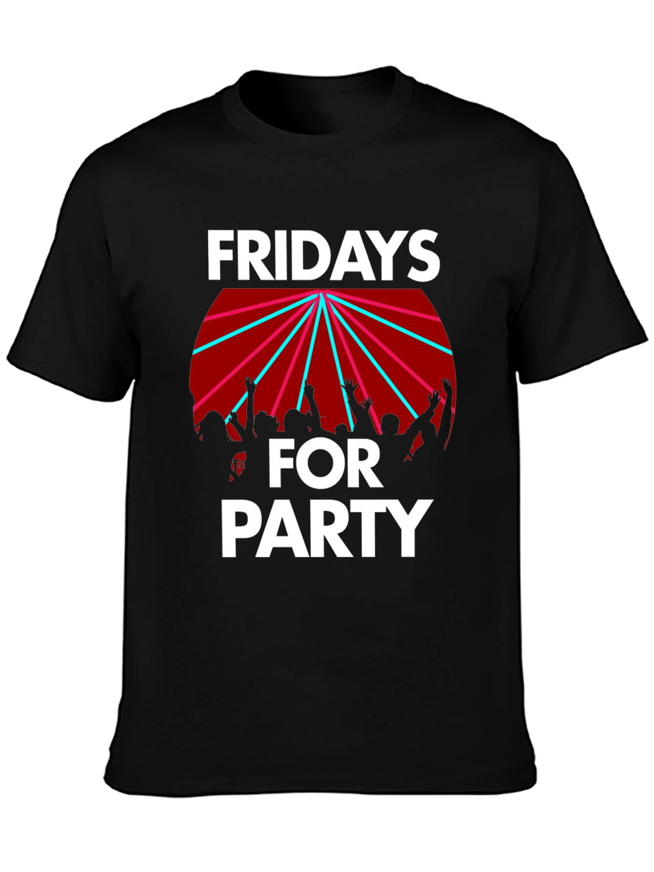 Fridays for Party Graphic Tee - Black