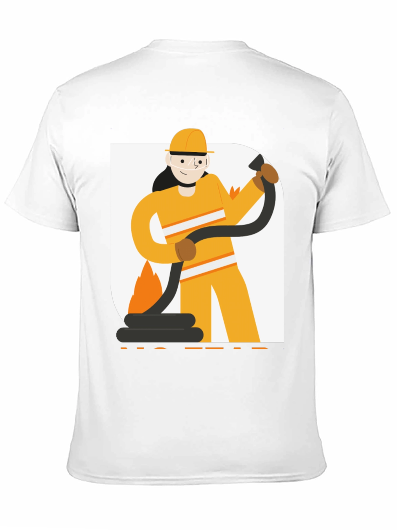 Firefighter Graphic Tee - Black Cotton T-Shirt