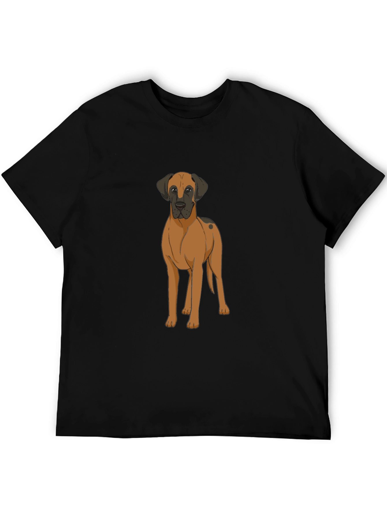 Great Dane Dog Graphic T-Shirt - Black