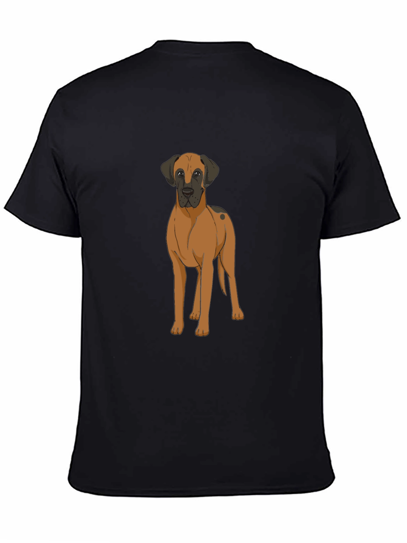 Great Dane Dog Graphic T-Shirt - Black