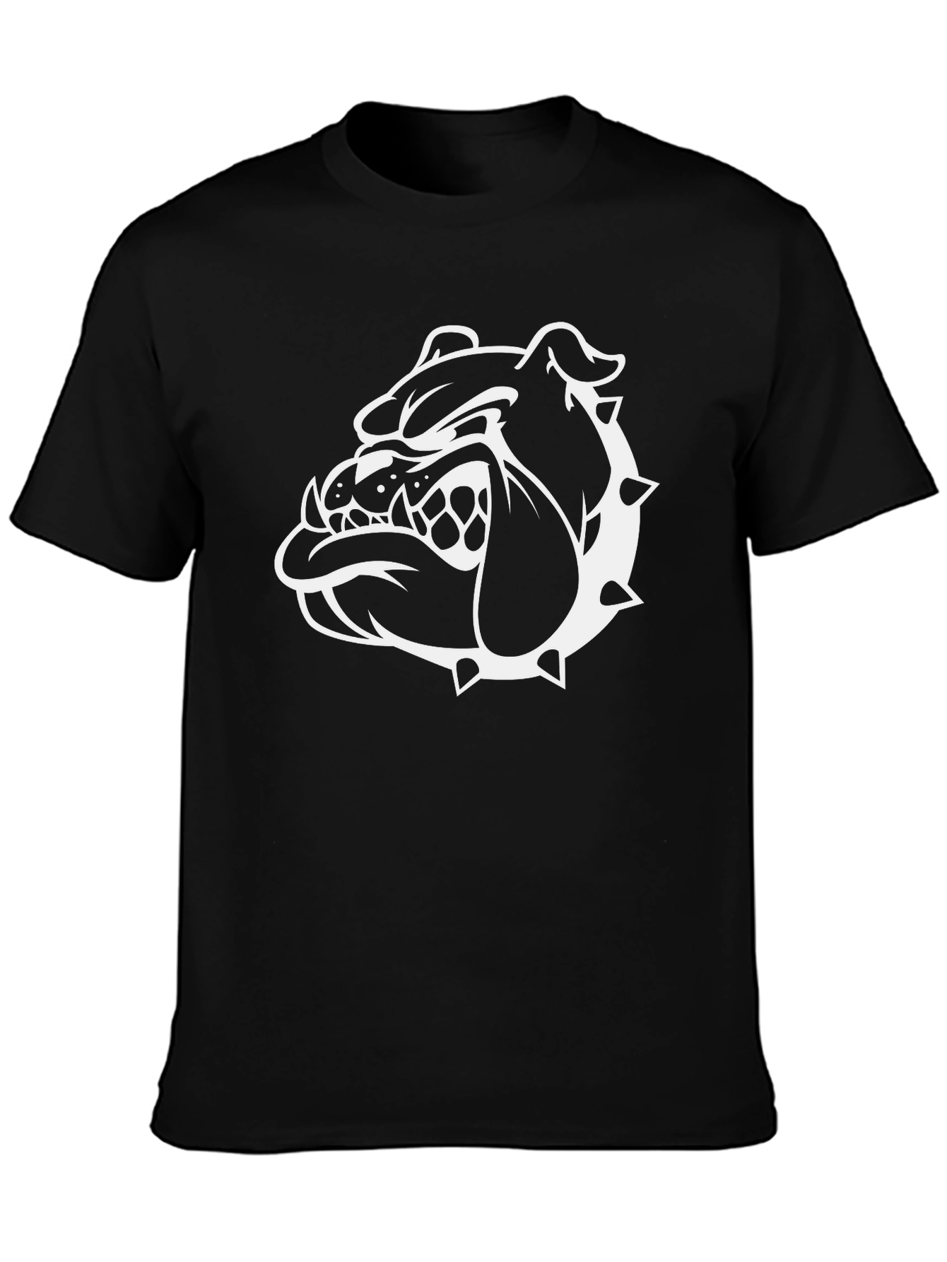 Black Bulldog Graphic T-Shirt