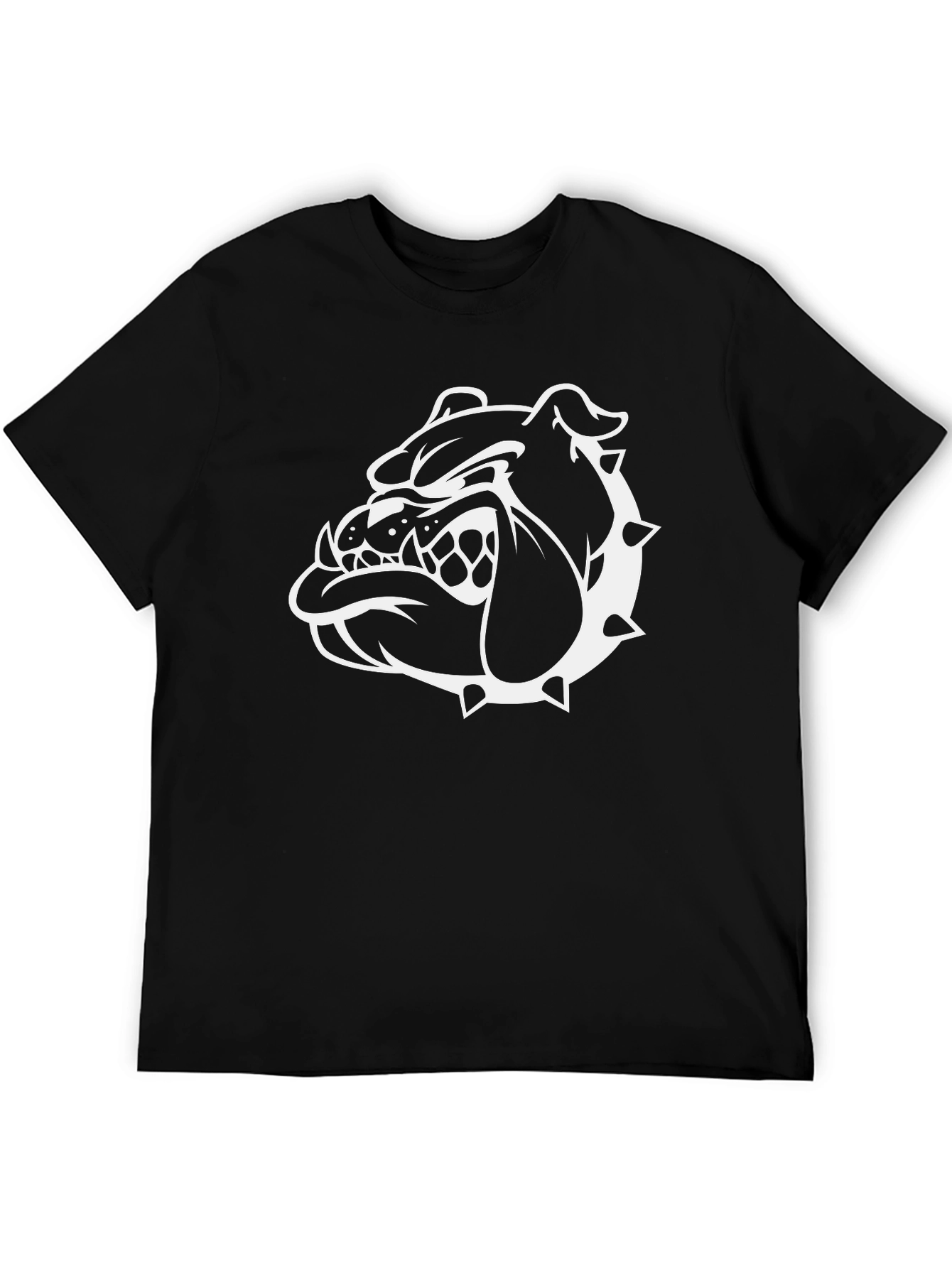 Black Bulldog Graphic T-Shirt