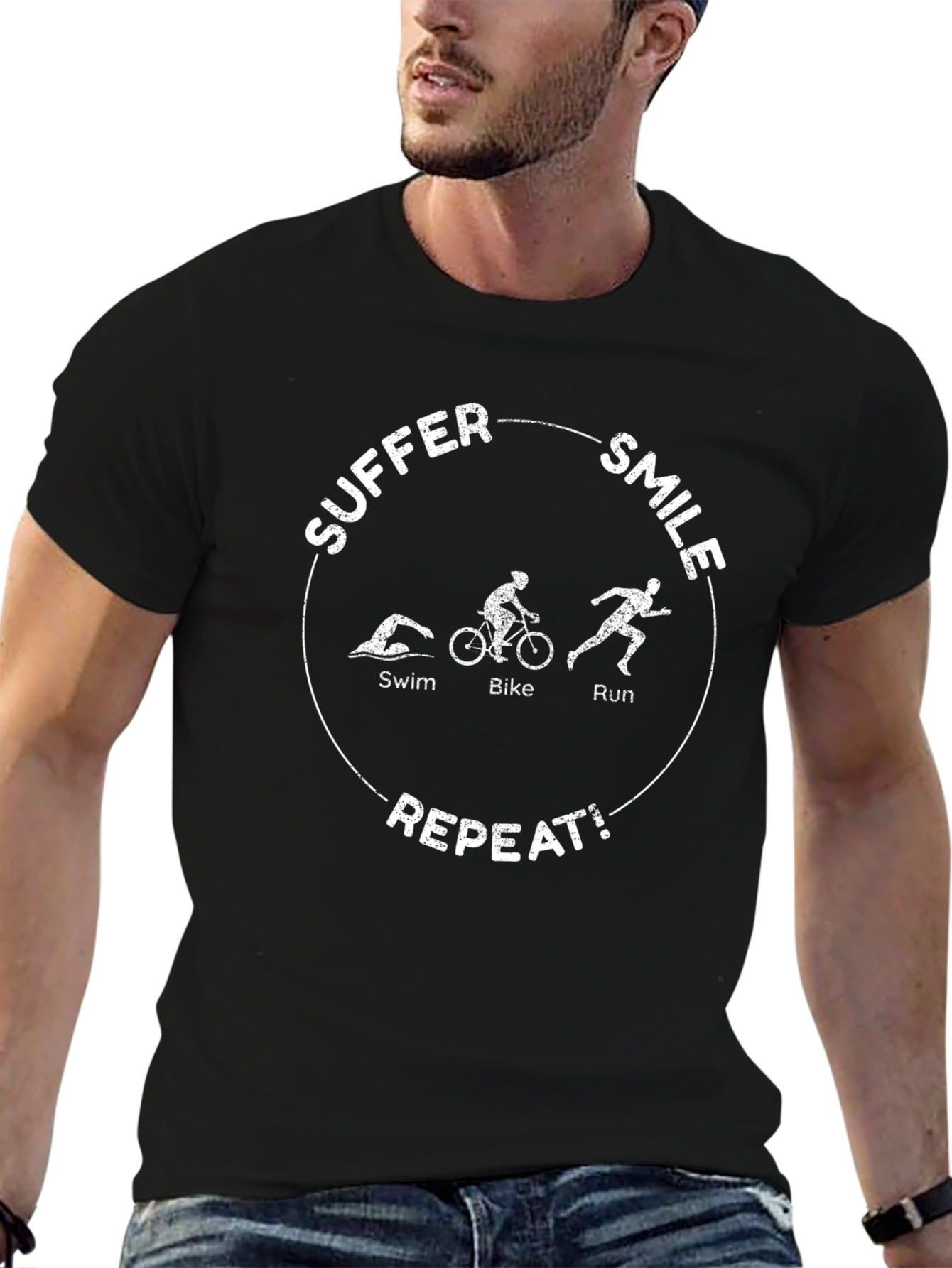 Suffer Smile Repeat Triathlon T-Shirt