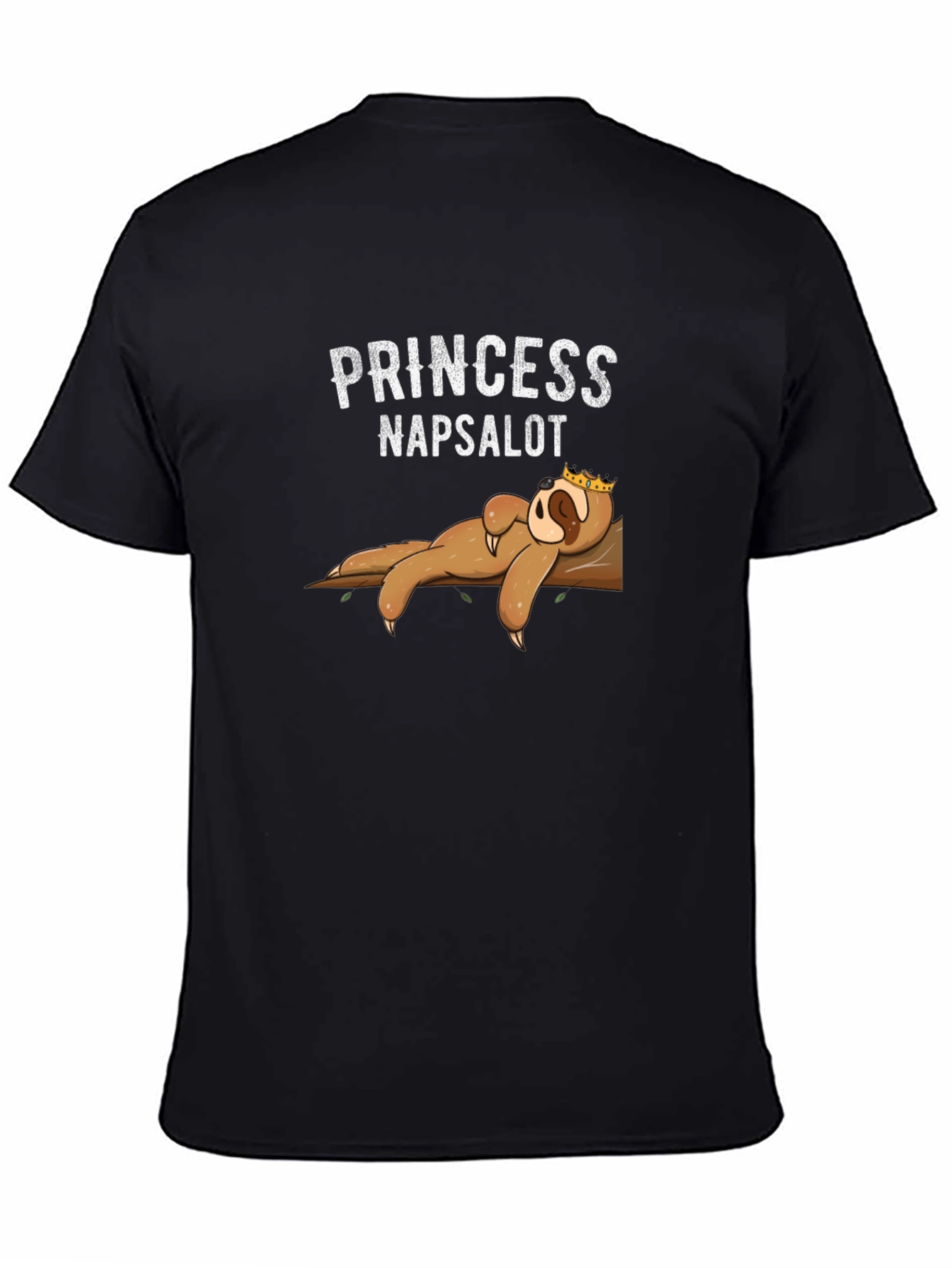 Princess Napsalot Sloth T-Shirt - Funny Lazy Sleep Tee