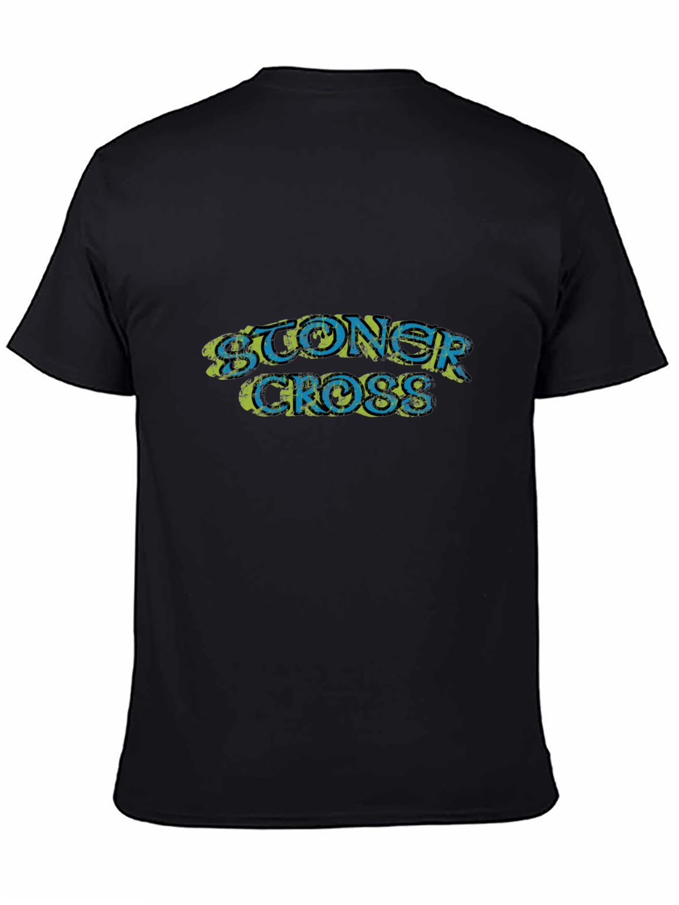 Stoner Cross Graphic Black T-Shirt