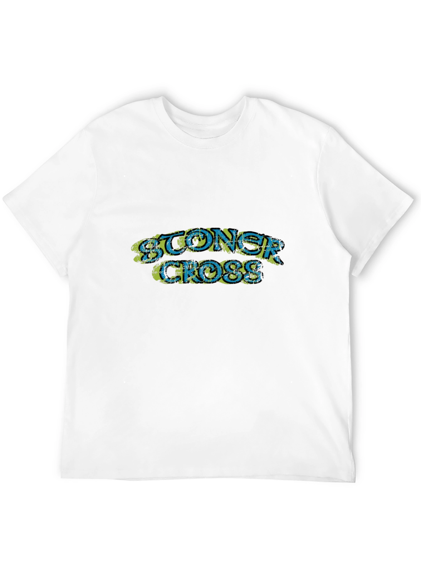 Stoner Cross Graphic Black T-Shirt