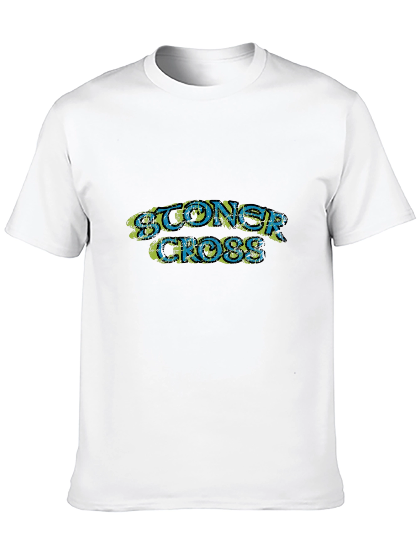 Stoner Cross Graphic Black T-Shirt