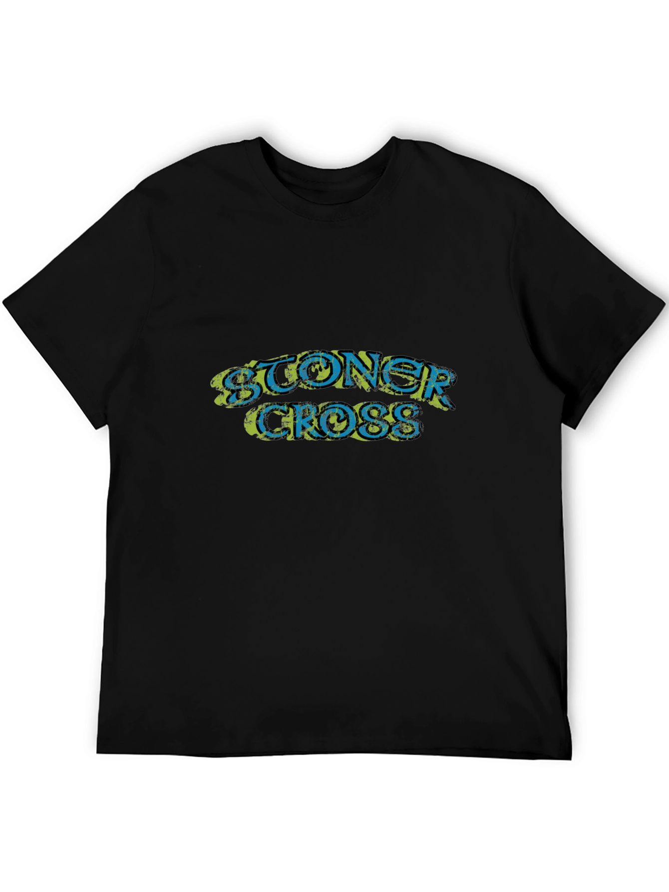 Stoner Cross Graphic Black T-Shirt