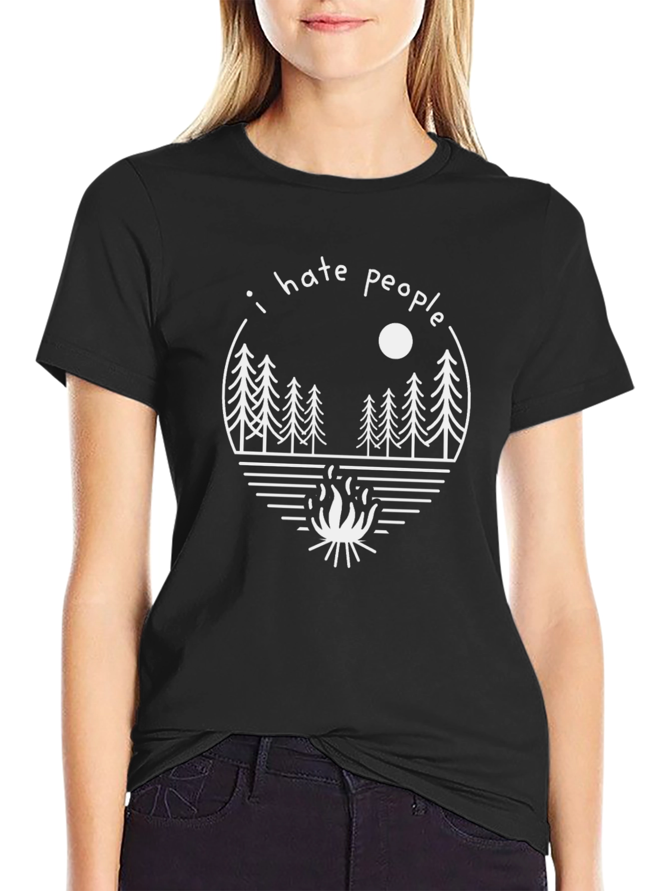 I Hate People Camping T-Shirt - Graphic Tee