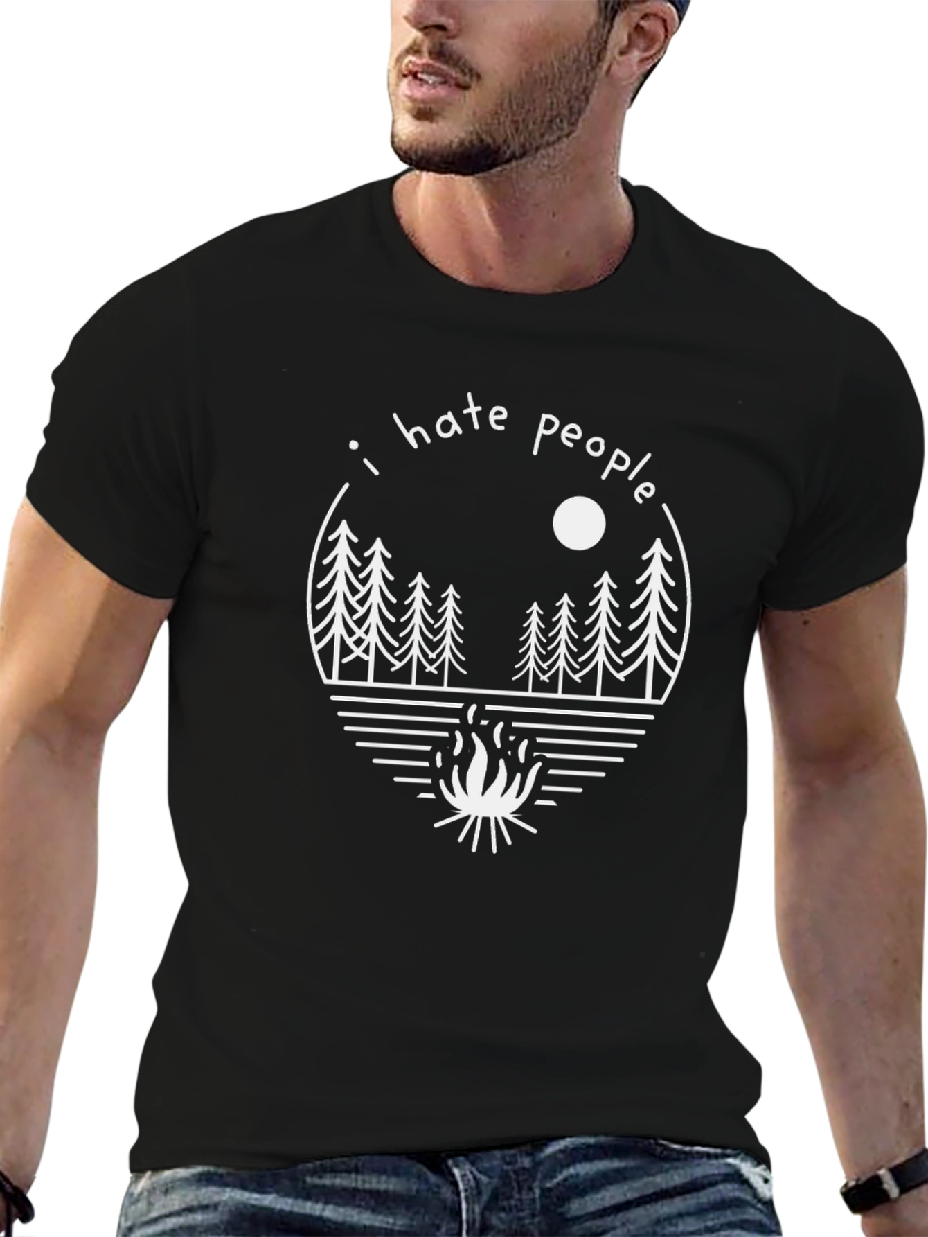 I Hate People Camping T-Shirt - Graphic Tee