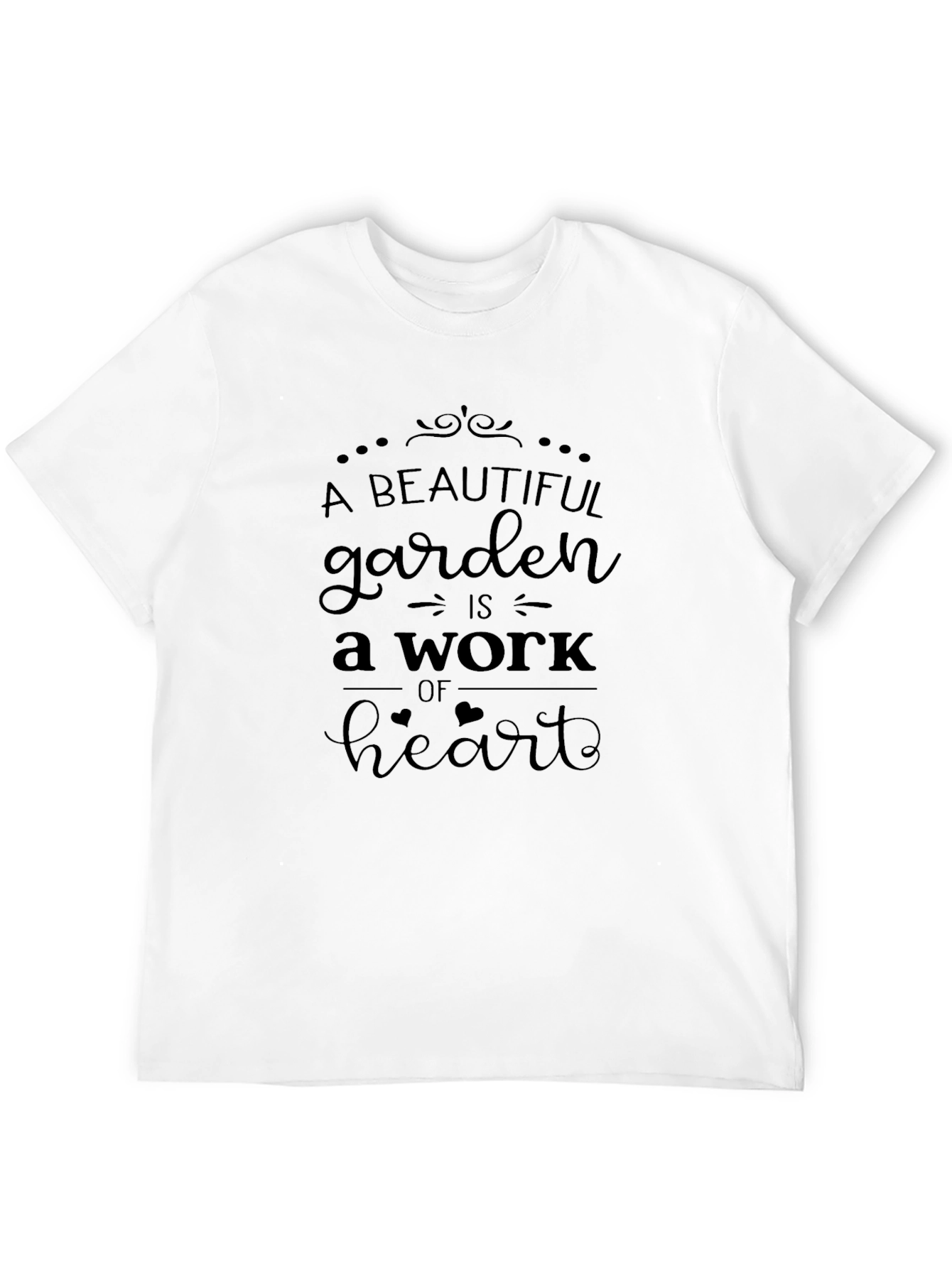 Beautiful Garden Heart Work Graphic Tee