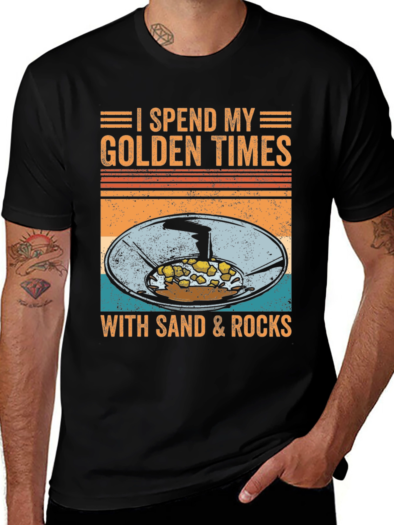Golden Times Sand & Rocks T-Shirt