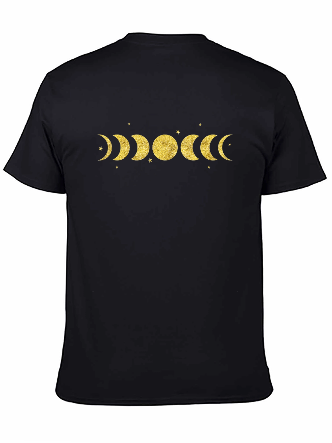 Moon Phases Graphic T-Shirt - Unisex Black Tee