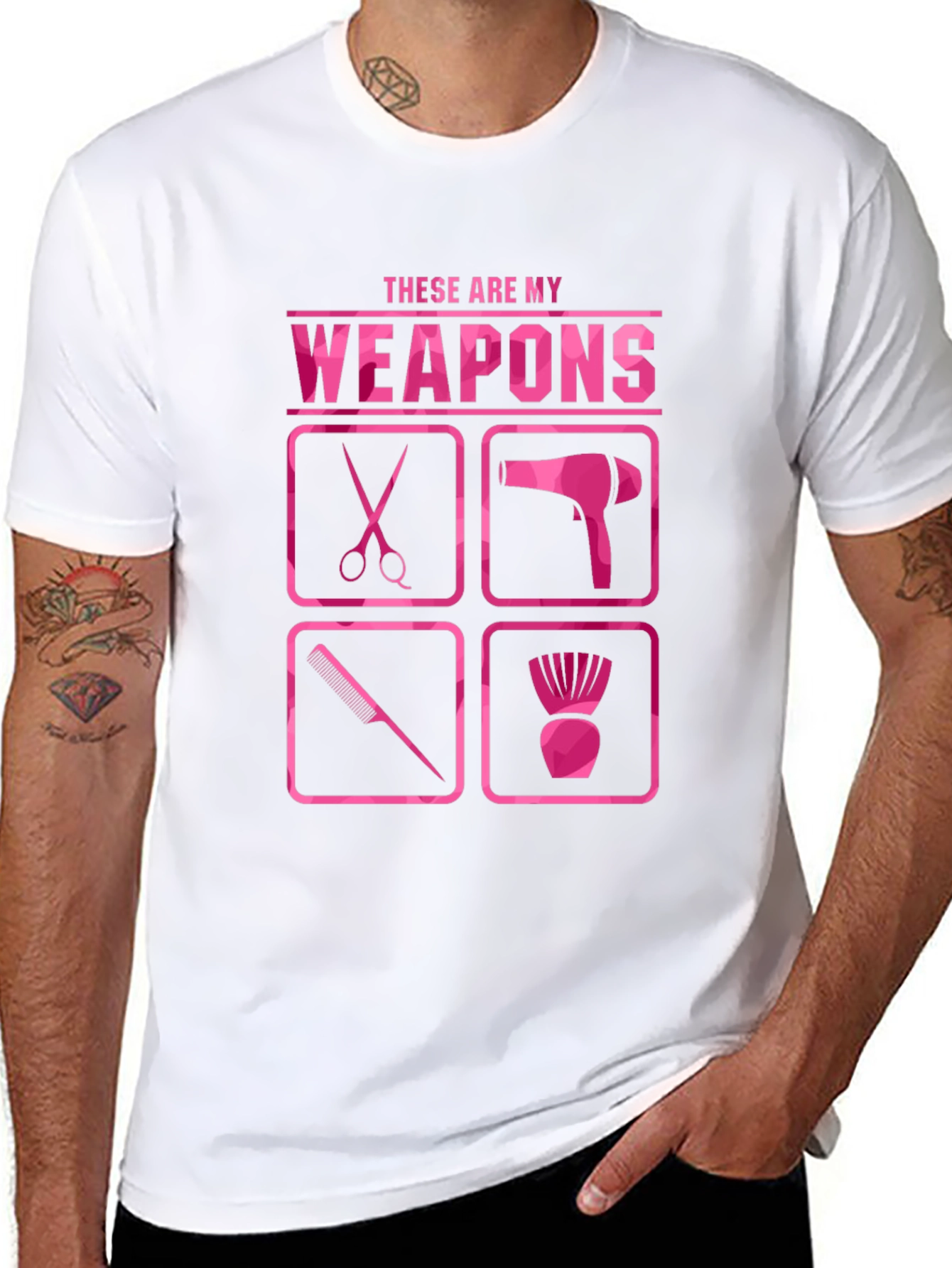 Hairstylist Weapons T-Shirt - Salon Life
