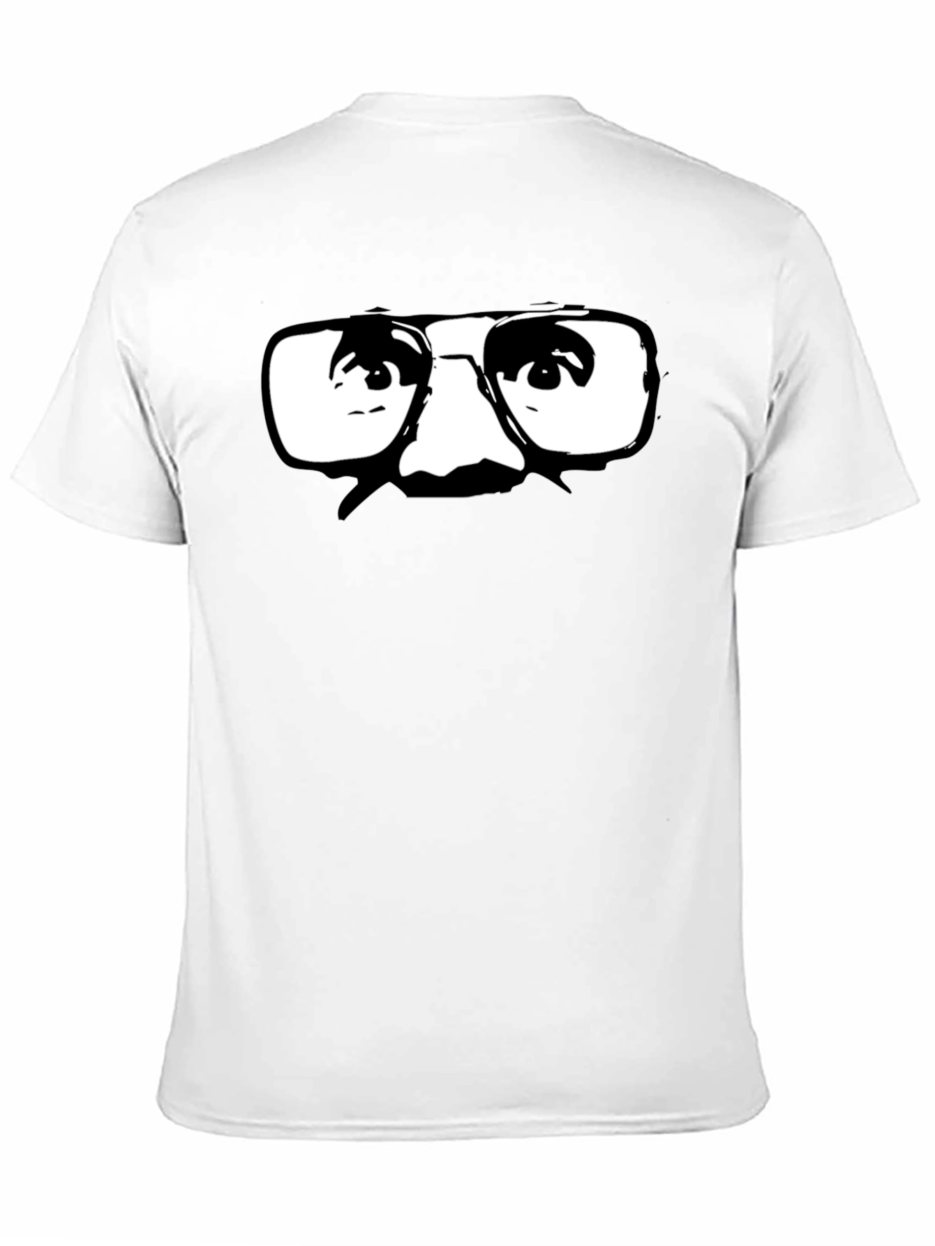 Retro Glasses Graphic Black T-Shirt