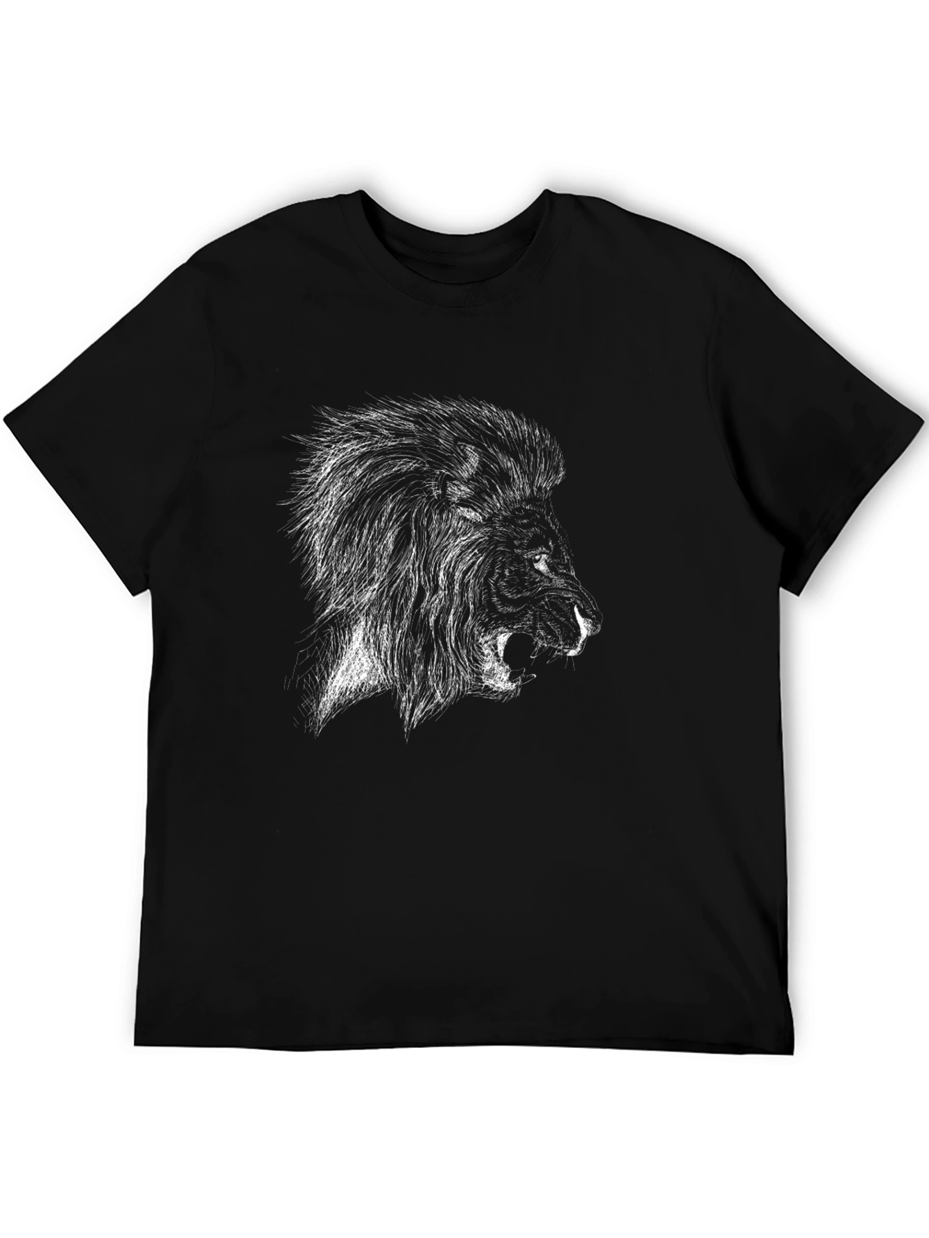 Black Lion Graphic Tee - Menswear