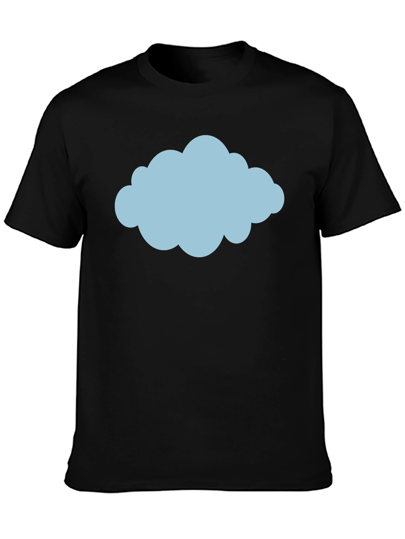 Cloud Graphic Tee - Weather Design Black T-Shirt