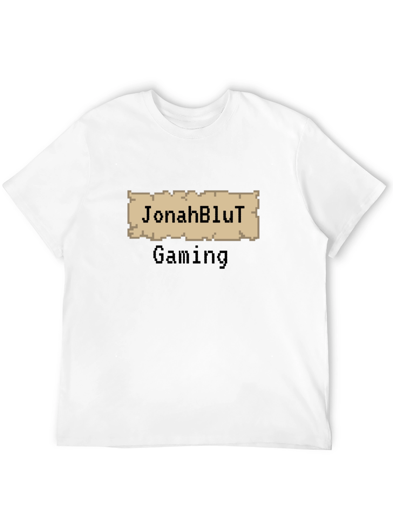 JonahBluT Gaming Black Tee - Pixel Art Design