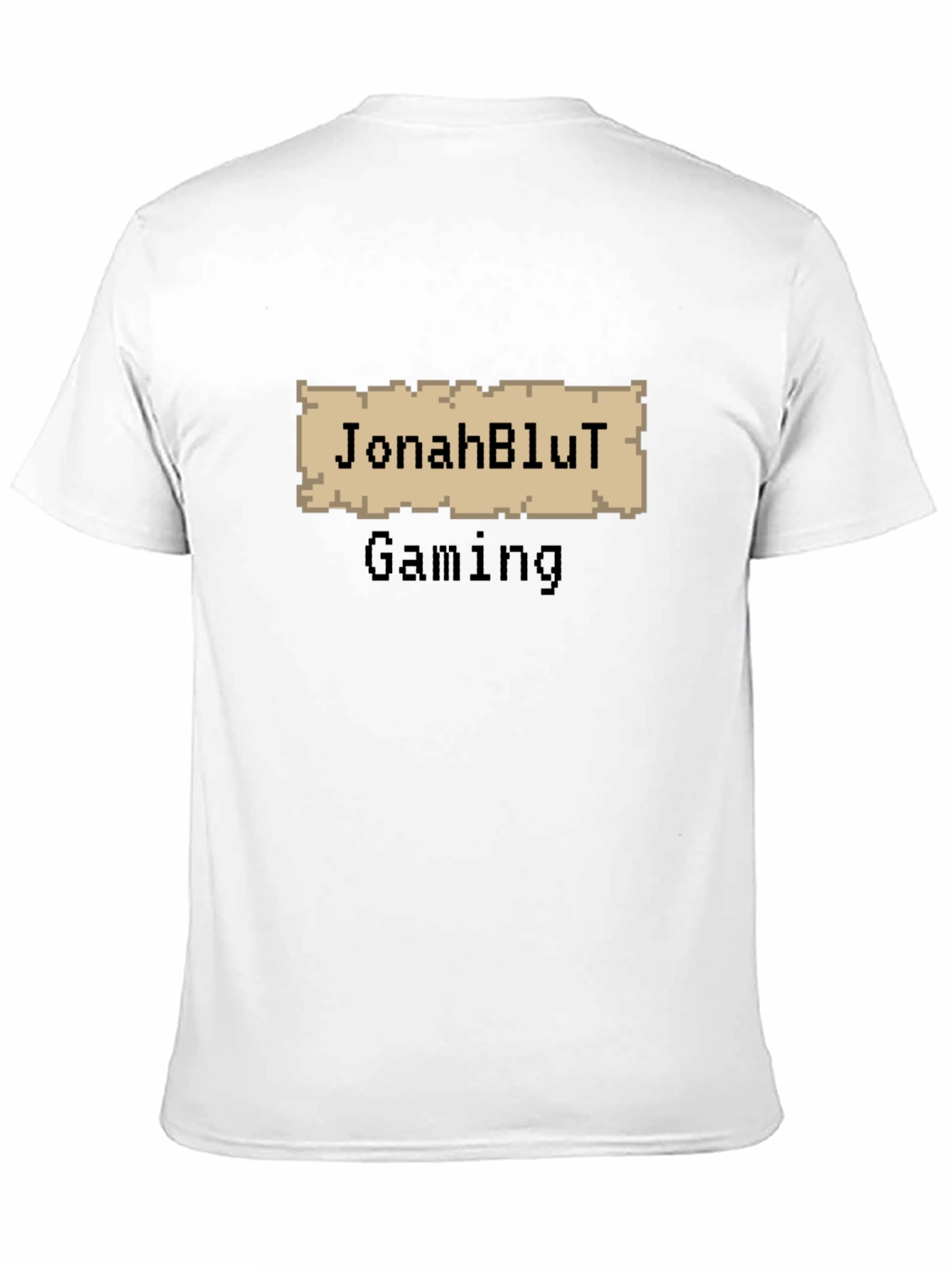 JonahBluT Gaming Black Tee - Pixel Art Design