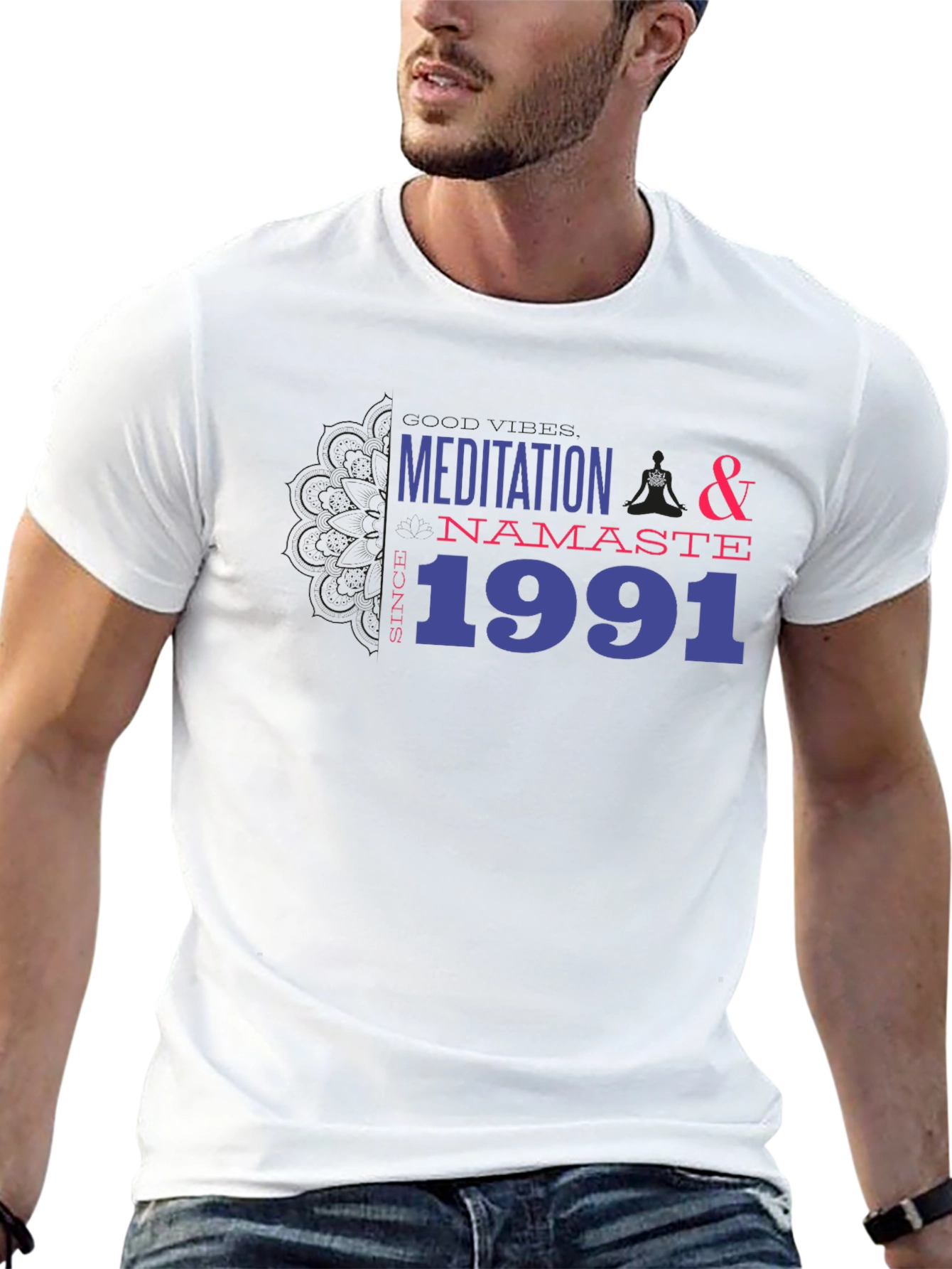 Meditation Namaste Since 1991 Black T-Shirt