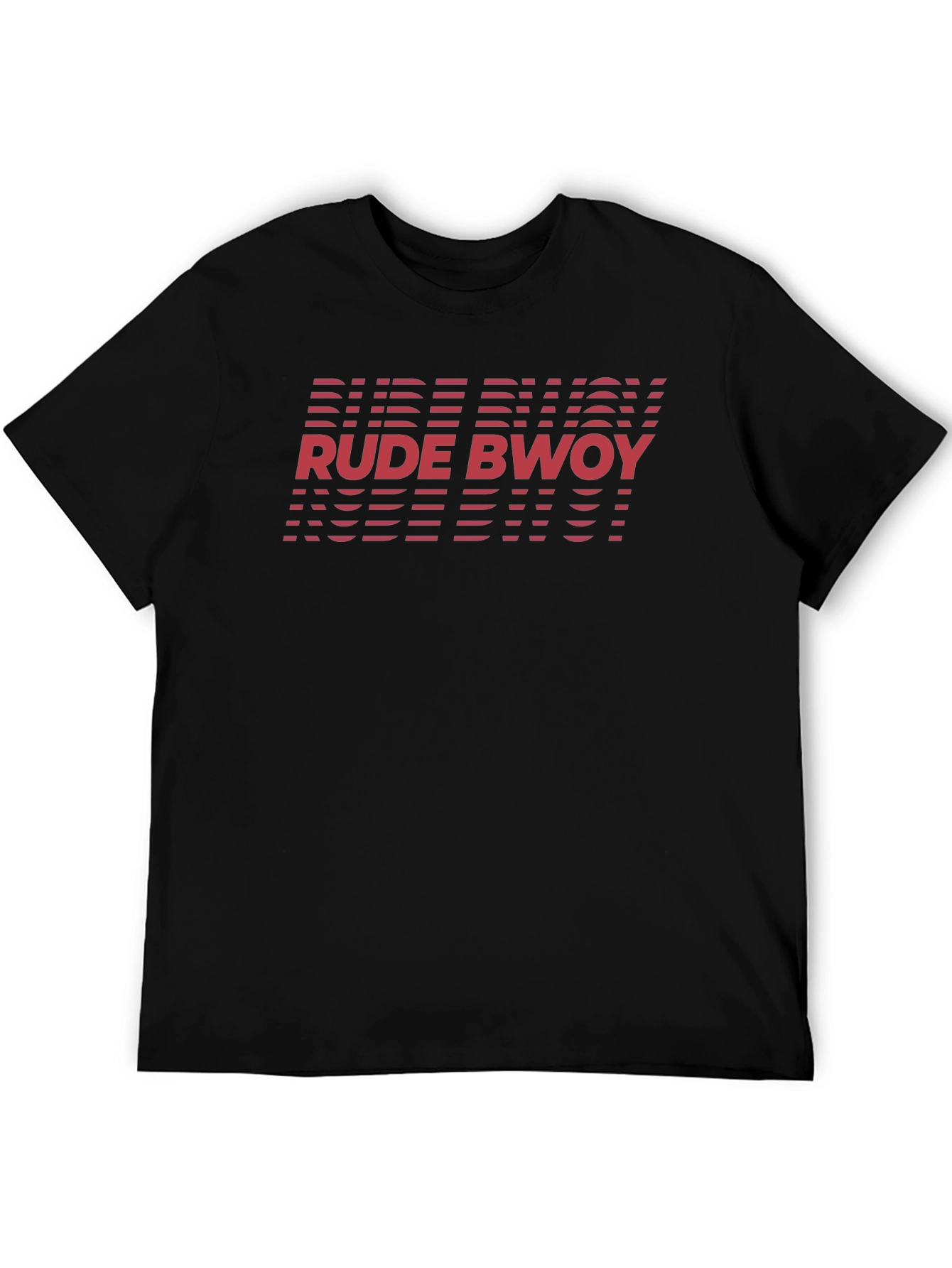 Rude Bwoy Graphic Tee - Black Cotton T-Shirt