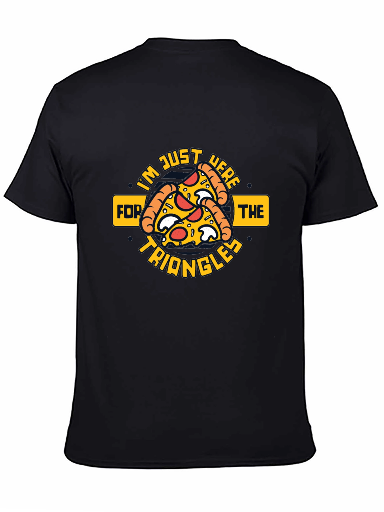Pizza Triangles Graphic Tee - Quirky Foodie Apparel