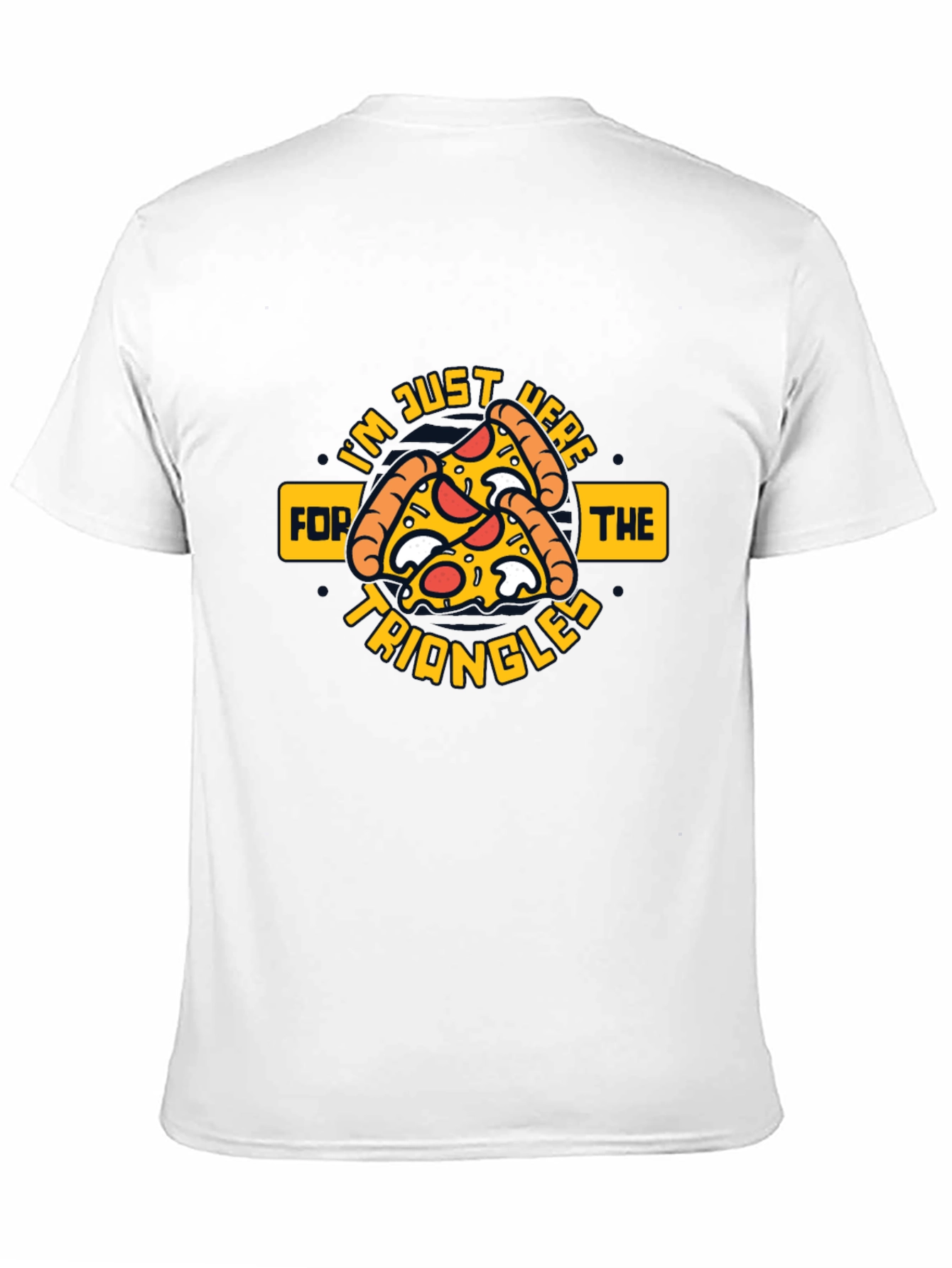 Pizza Triangles Graphic Tee - Quirky Foodie Apparel