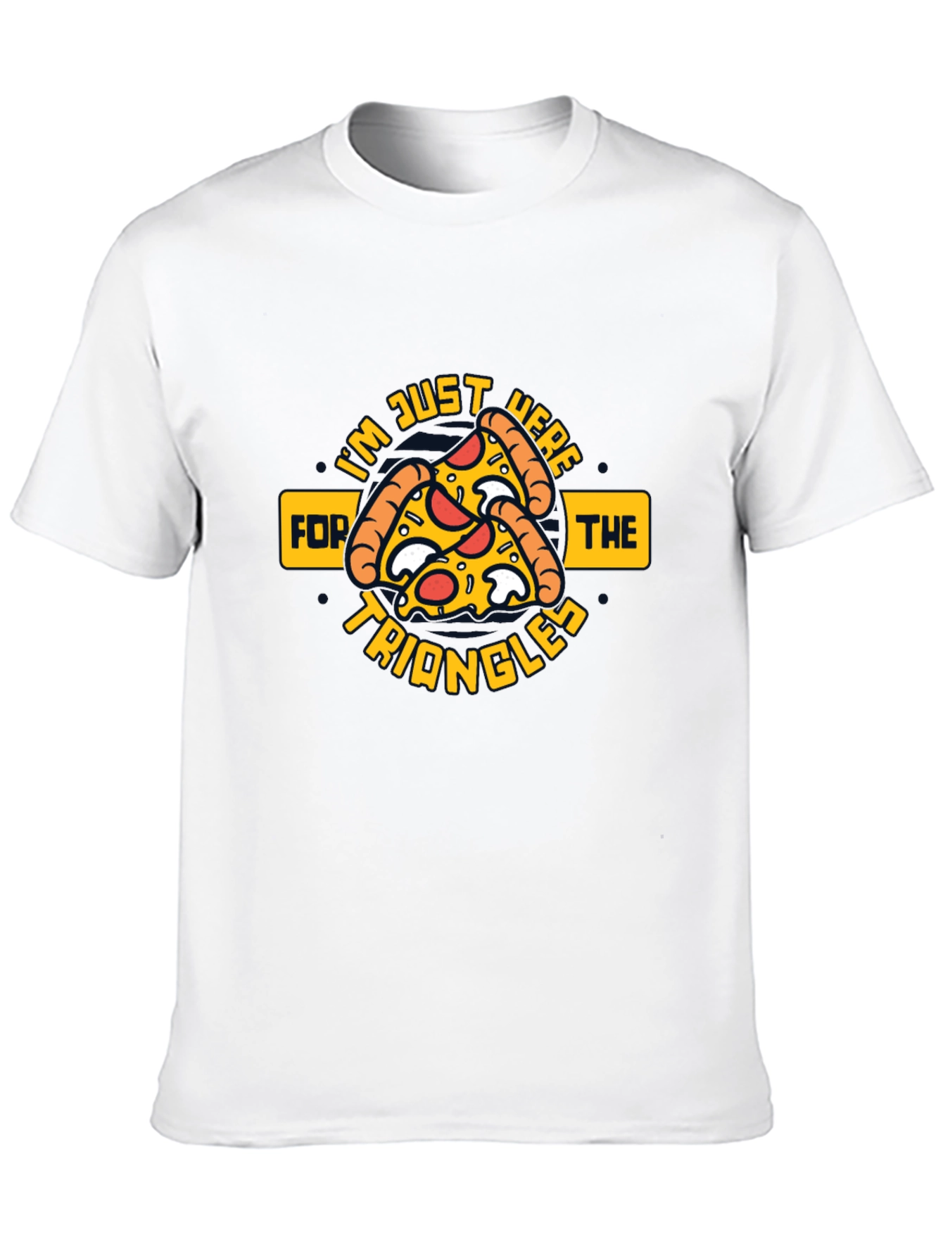 Pizza Triangles Graphic Tee - Quirky Foodie Apparel