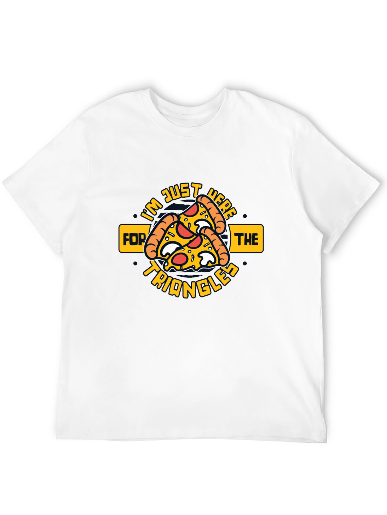 Pizza Triangles Graphic Tee - Quirky Foodie Apparel