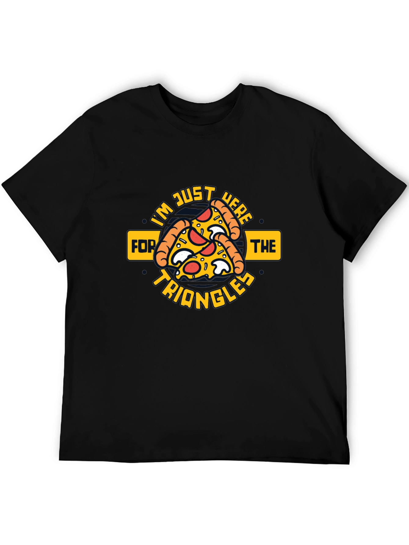 Pizza Triangles Graphic Tee - Quirky Foodie Apparel