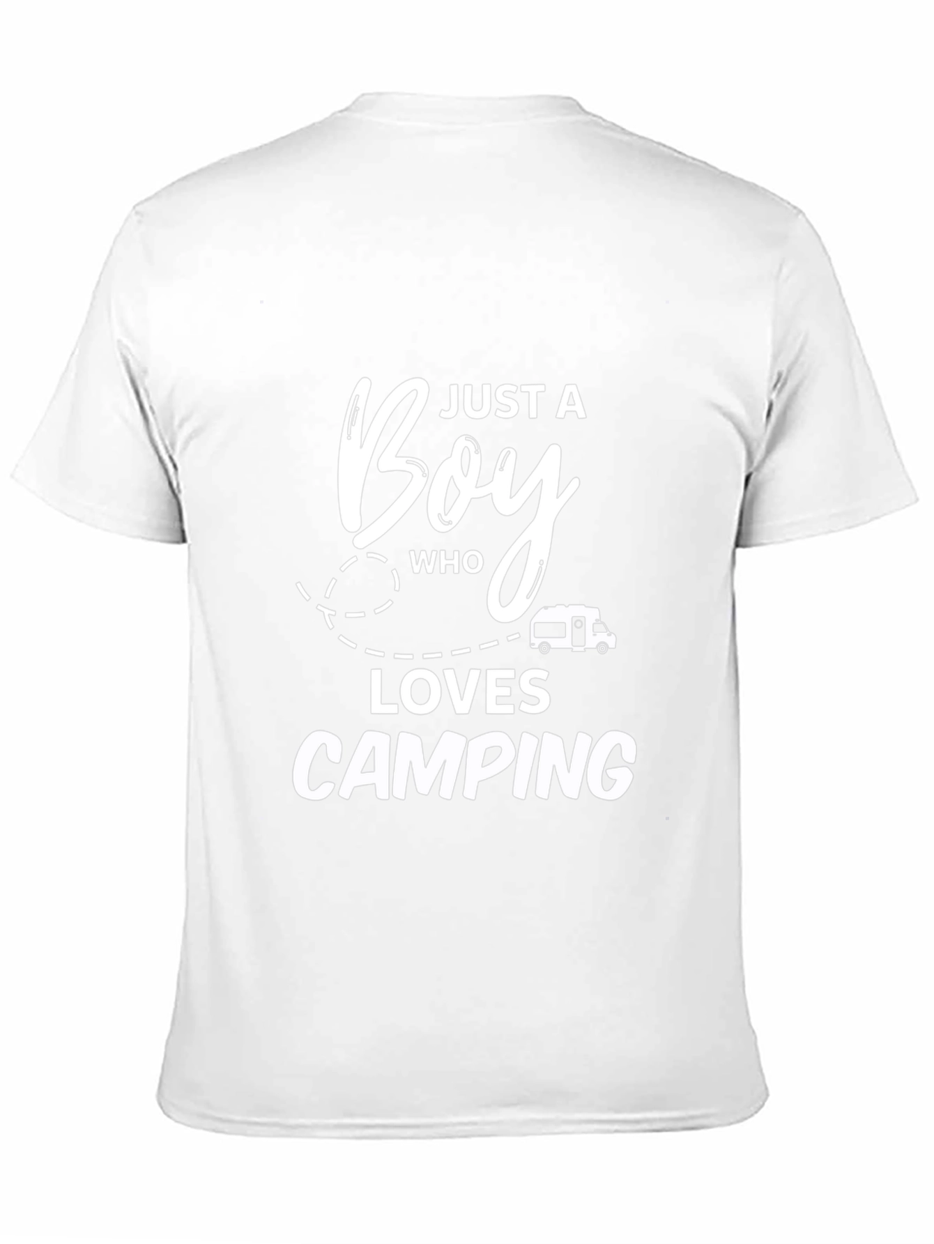 Boy Who Loves Camping Graphic Tee