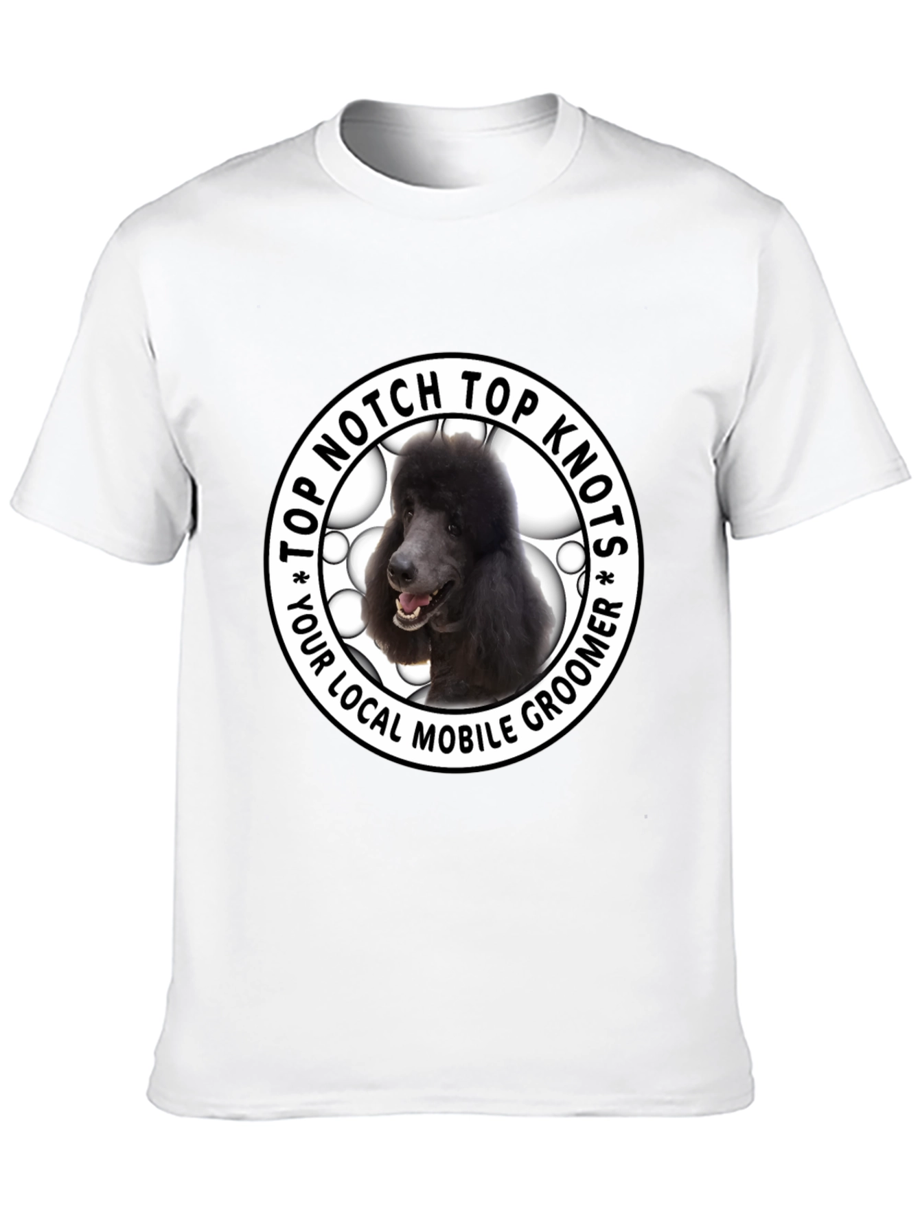 Top Notch Top Knots Poodle Groomer T-Shirt