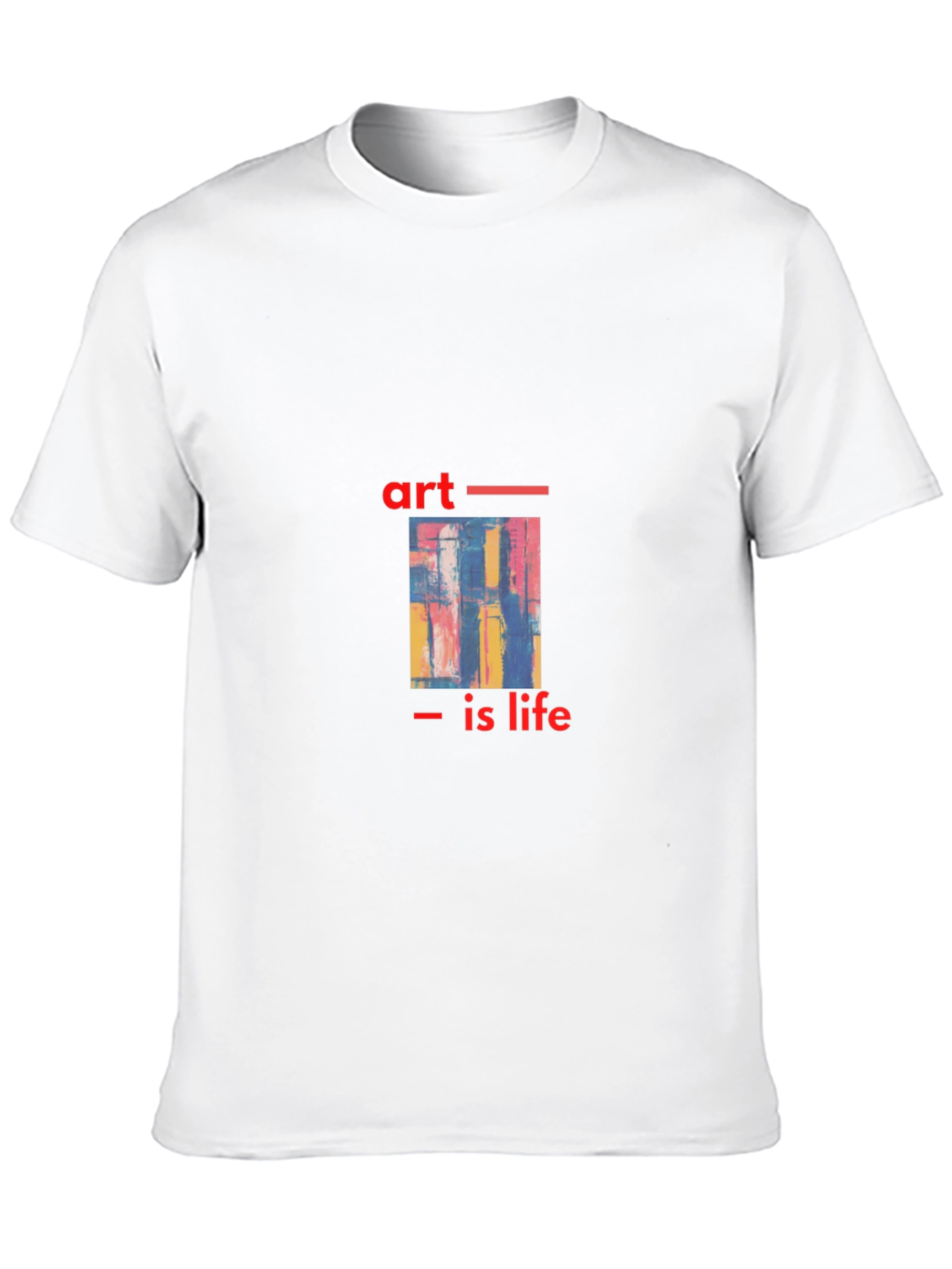 Art Is Life Graphic T-Shirt - Black