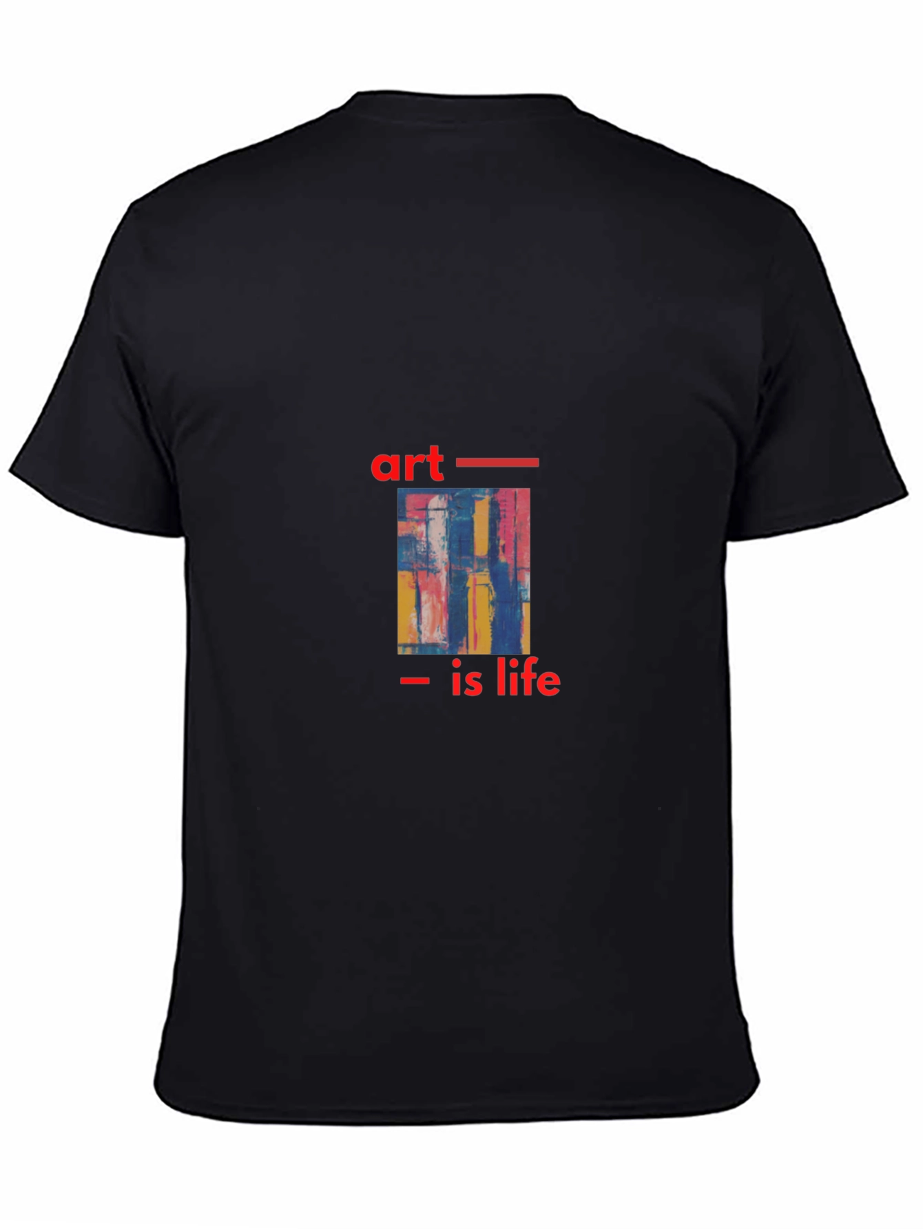 Art Is Life Graphic T-Shirt - Black