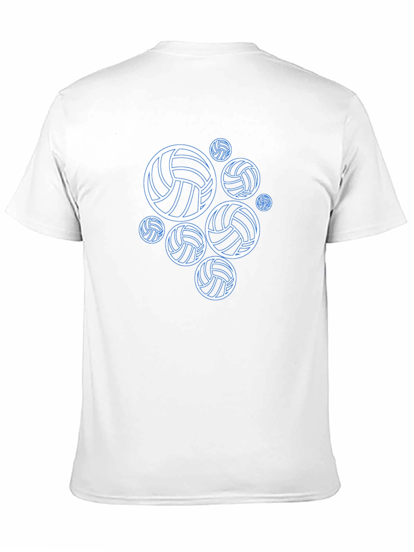 Volleyball Graphic Tee - Black Cotton T-Shirt