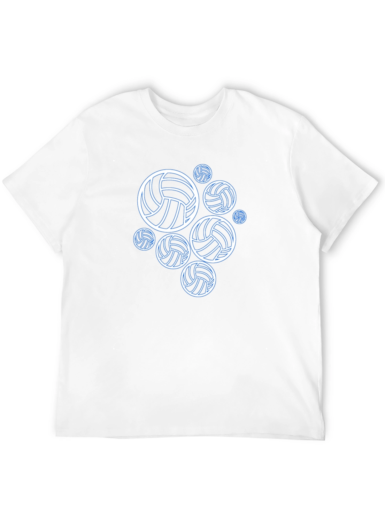 Volleyball Graphic Tee - Black Cotton T-Shirt