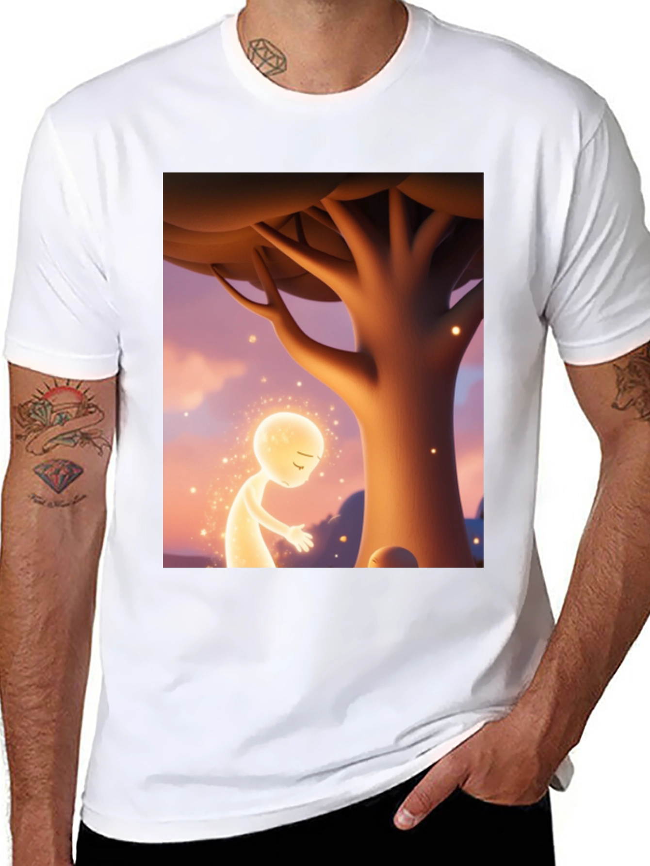 Mystic Glow T-Shirt - Spiritual Design