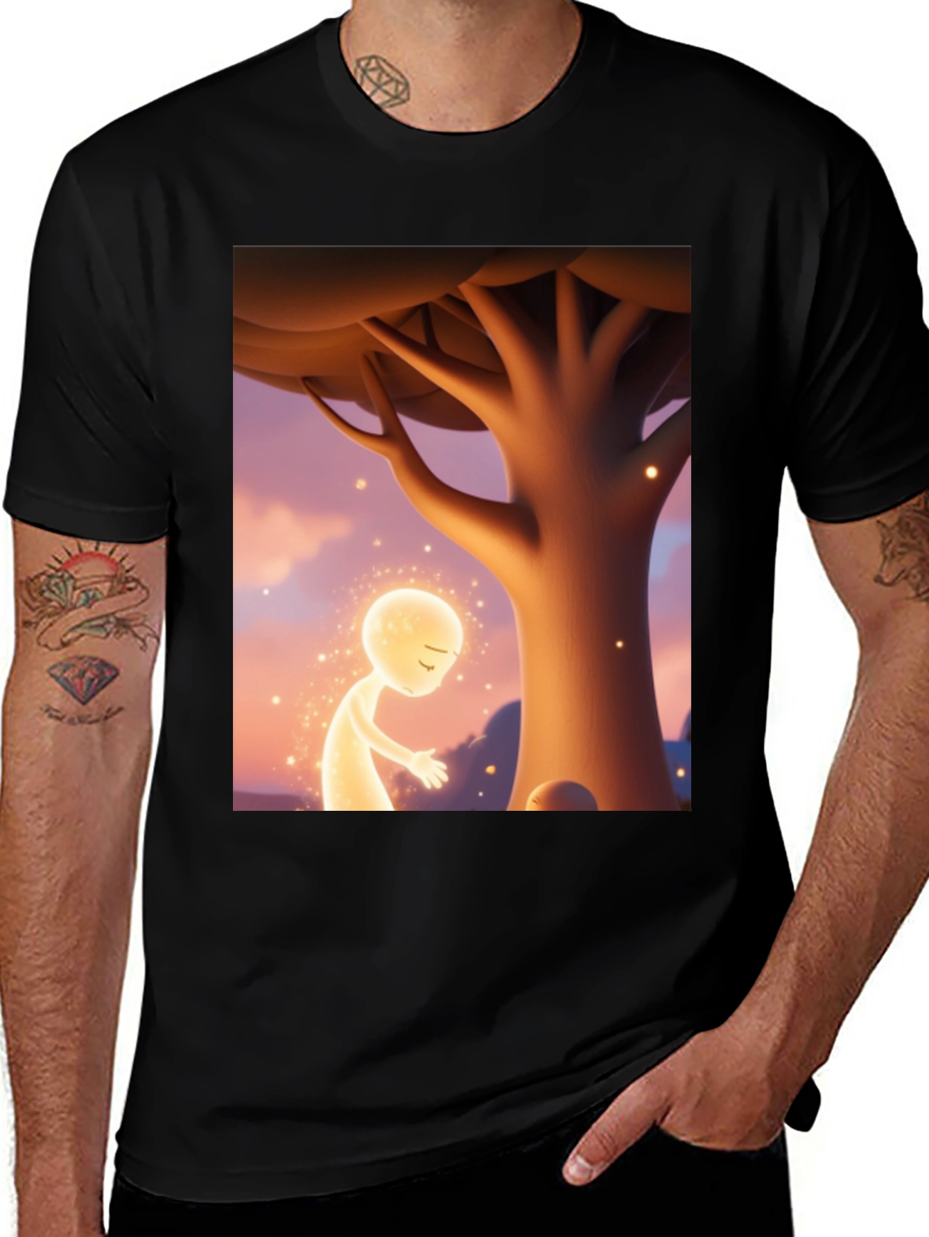 Mystic Glow T-Shirt - Spiritual Design