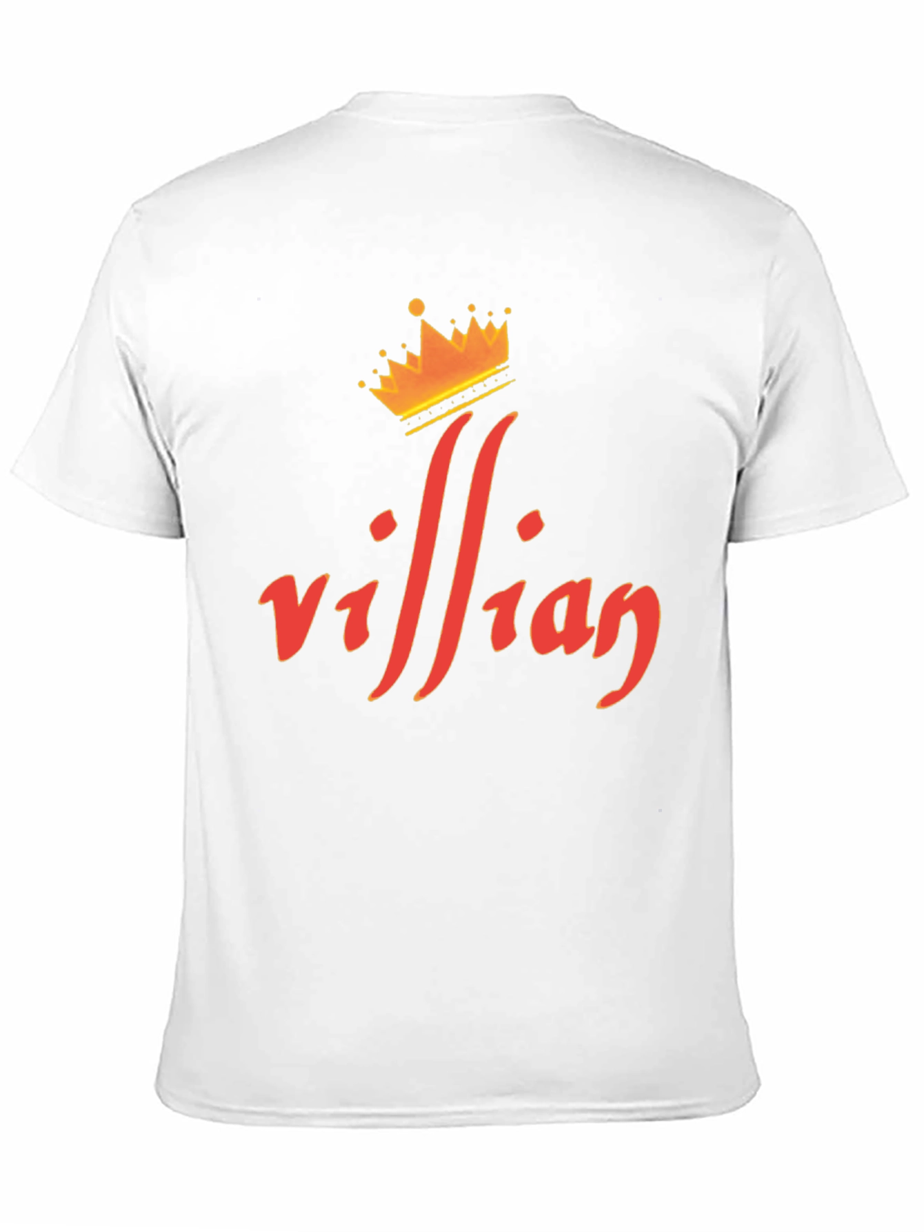 Villain Crown Graphic Tee - Premium Black T-Shirt