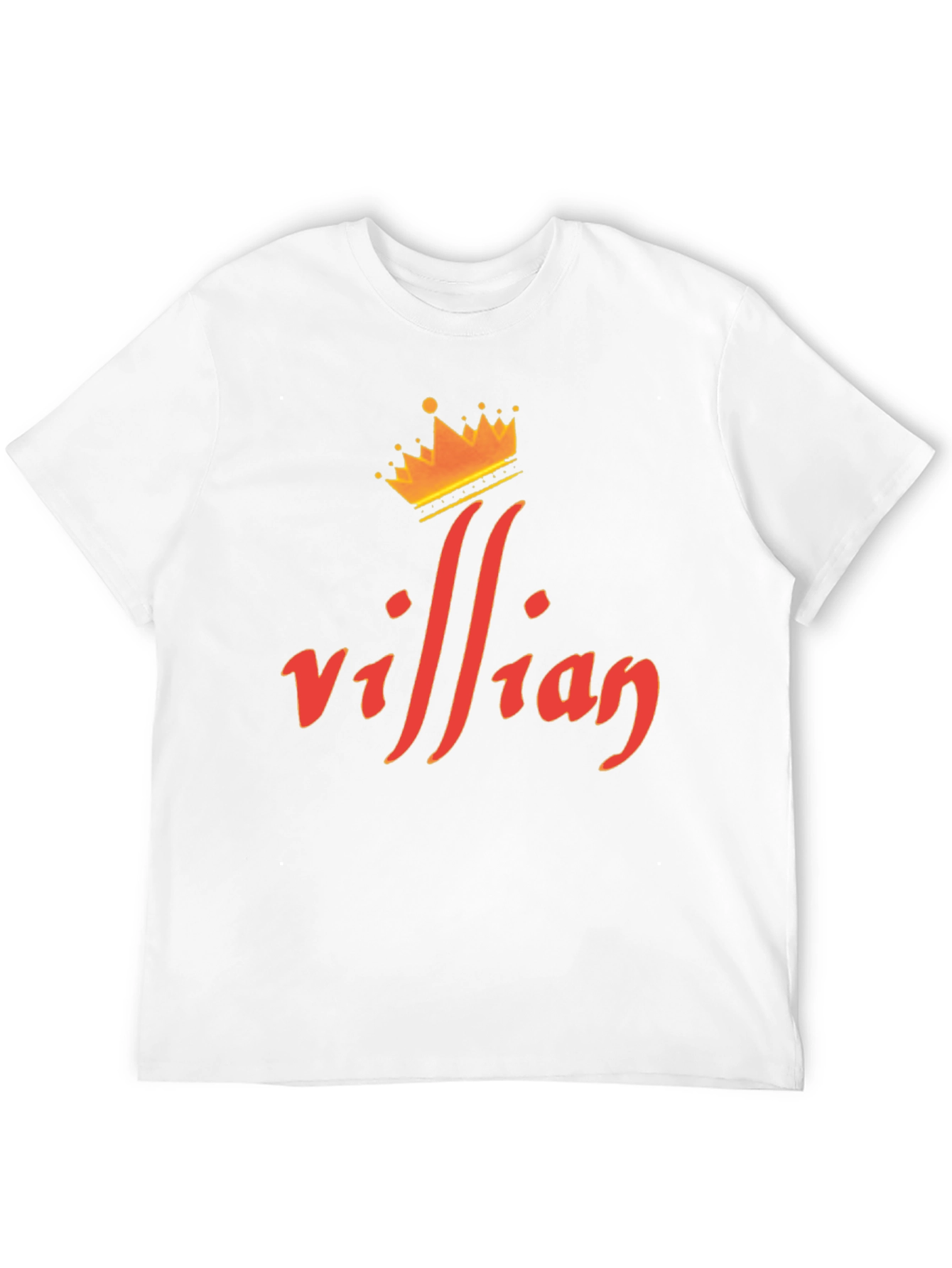 Villain Crown Graphic Tee - Premium Black T-Shirt