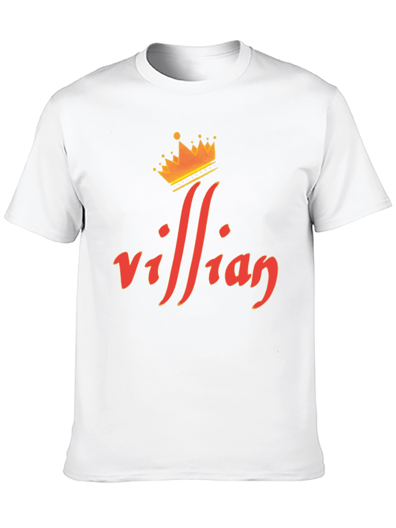 Villain Crown Graphic Tee - Premium Black T-Shirt