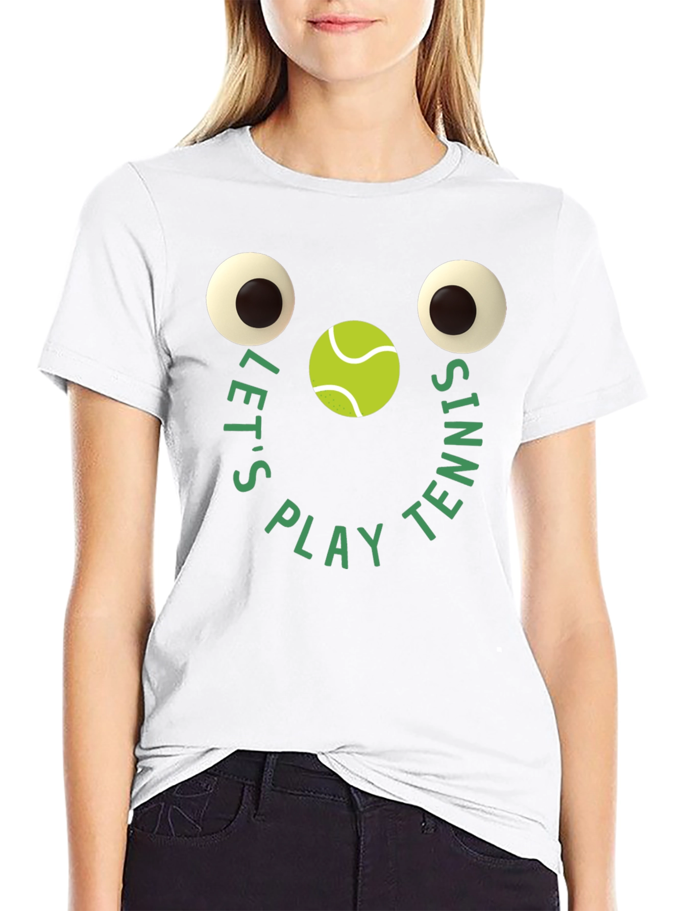 Funny Tennis Graphic Tee - Lets Play Tennis T-Shirt