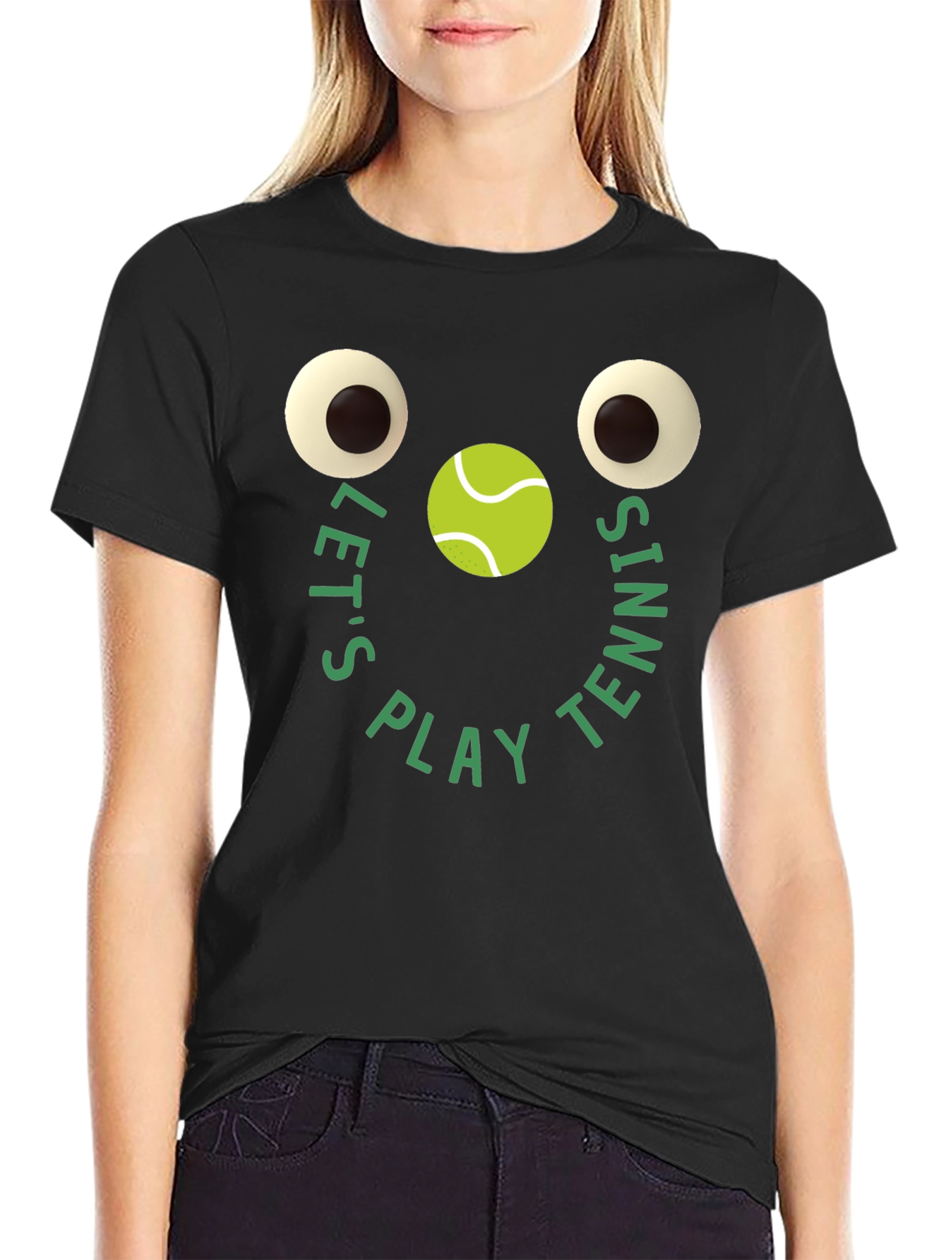 Funny Tennis Graphic Tee - Lets Play Tennis T-Shirt
