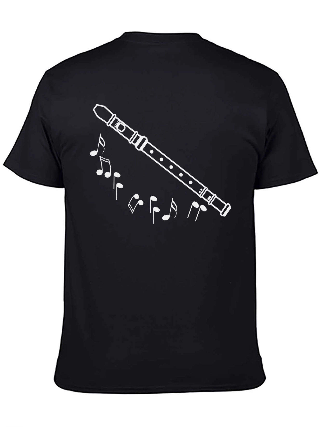 Musical Recorder Graphic Tee - Black
