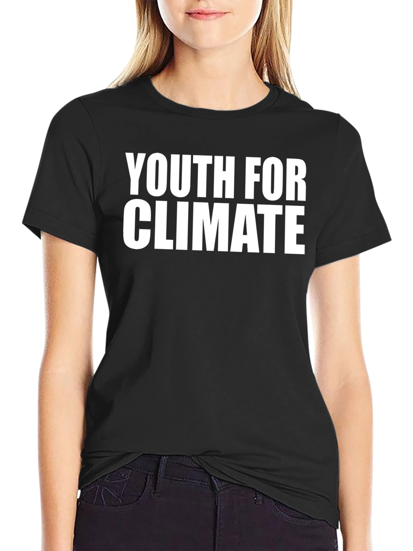 Youth For Climate T-Shirt - Black Activism Tee