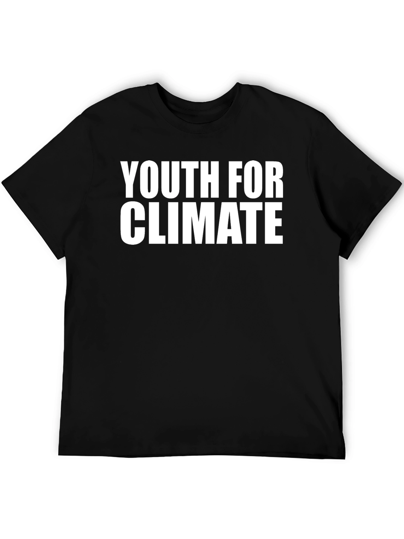 Youth For Climate T-Shirt - Black Activism Tee