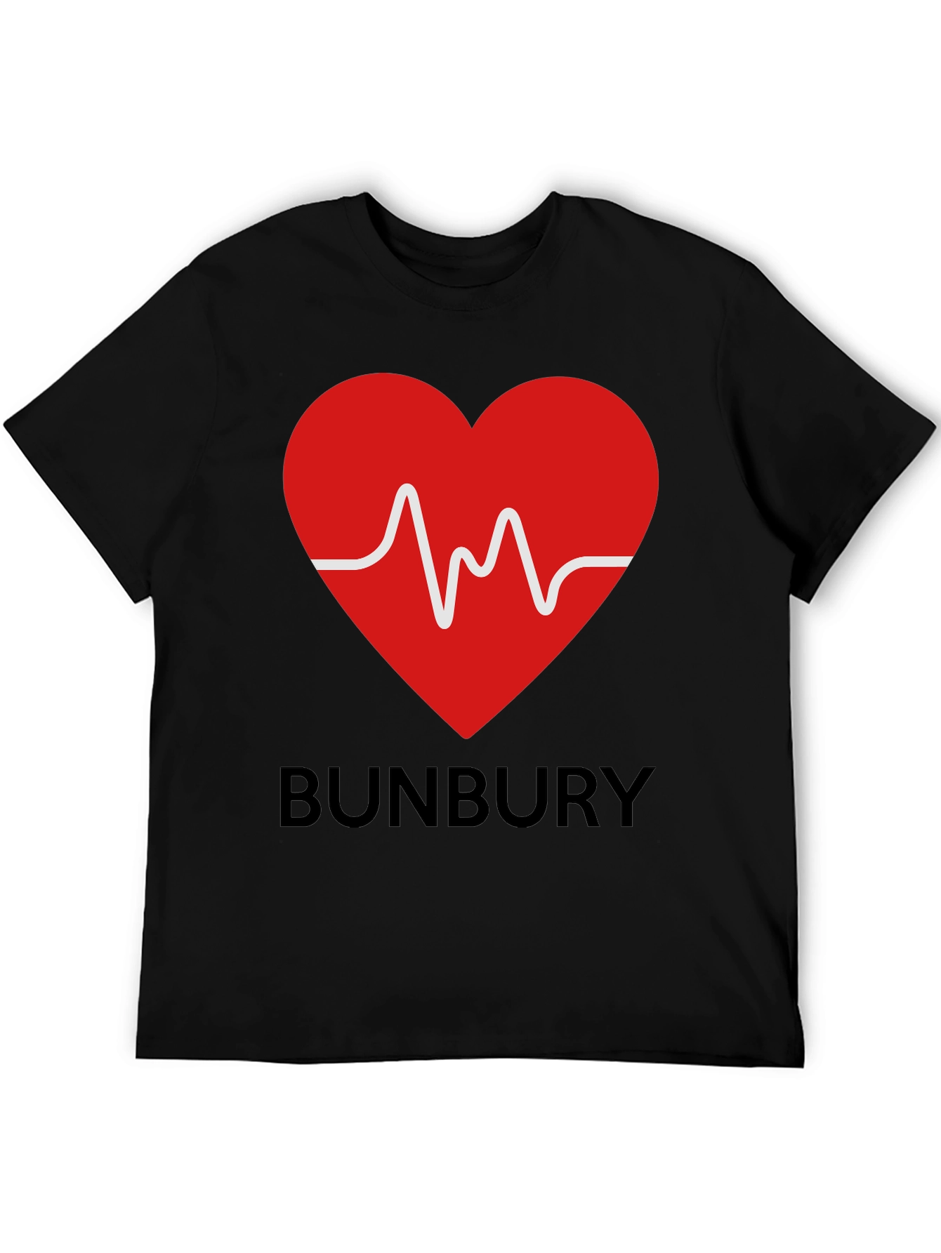 Bunbury Heartbeat T-Shirt - Black